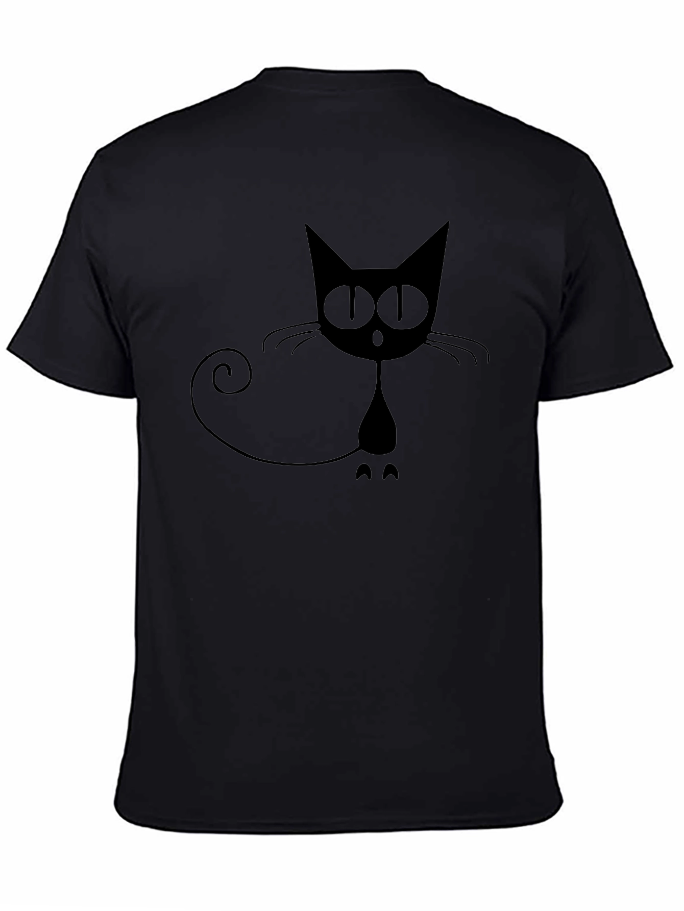 Black Cat Graphic Tee - Whimsical & Stylish