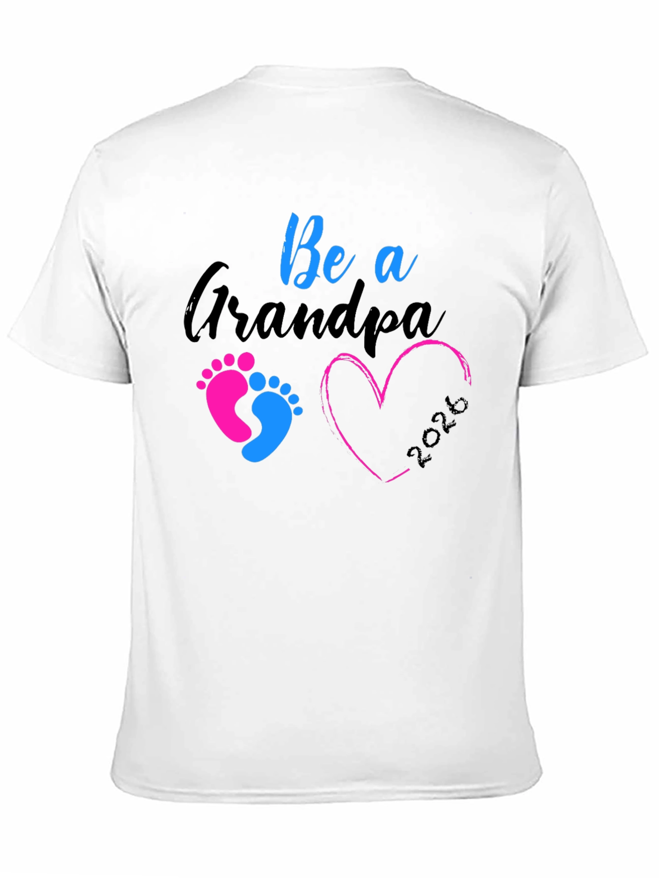 Future Grandpa 2026 Black T-Shirt