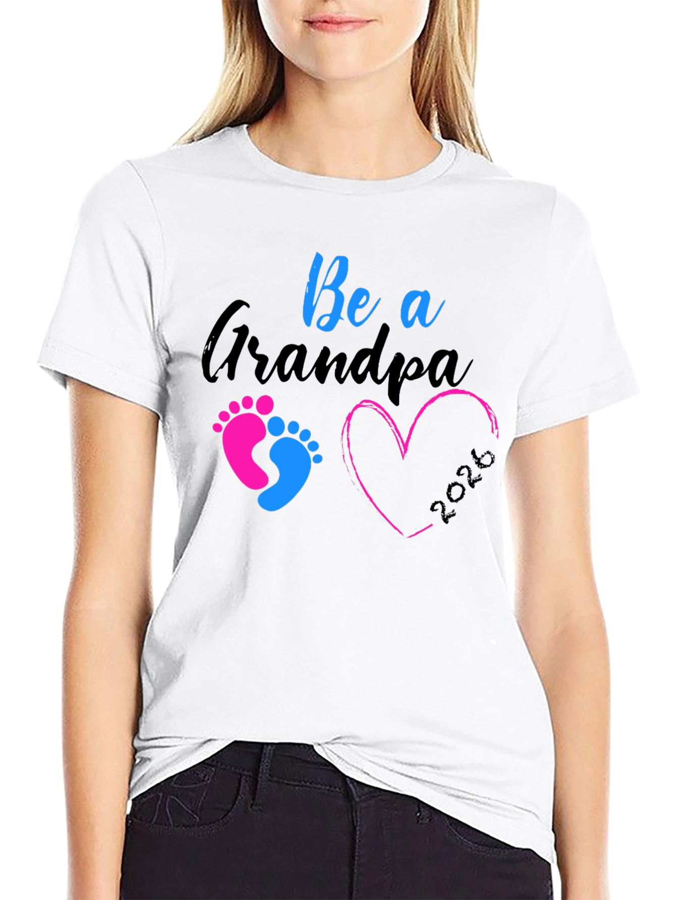 Future Grandpa 2026 Black T-Shirt