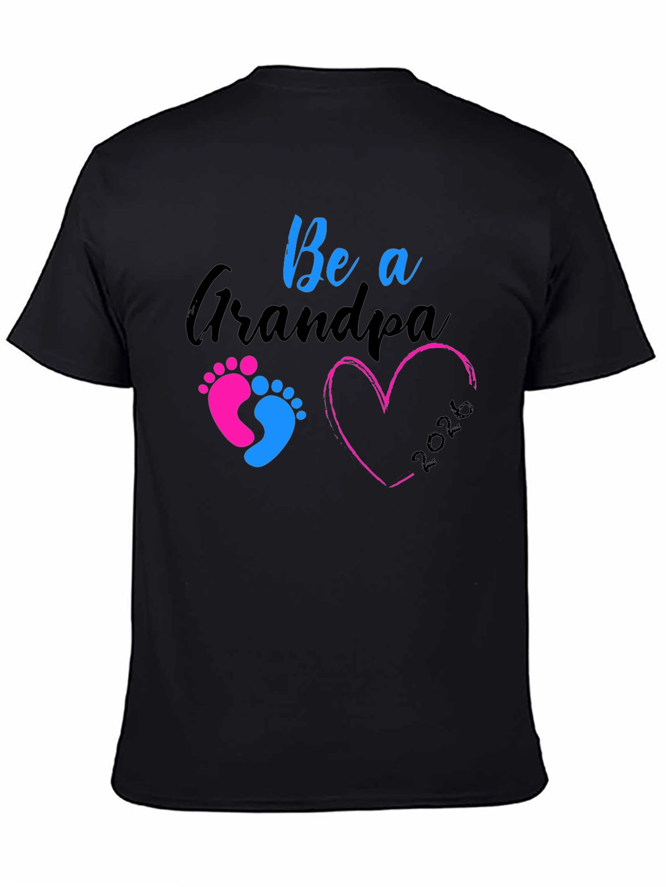 Future Grandpa 2026 Black T-Shirt