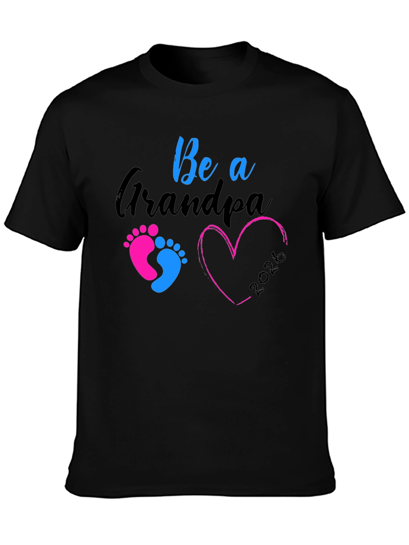 Future Grandpa 2026 Black T-Shirt