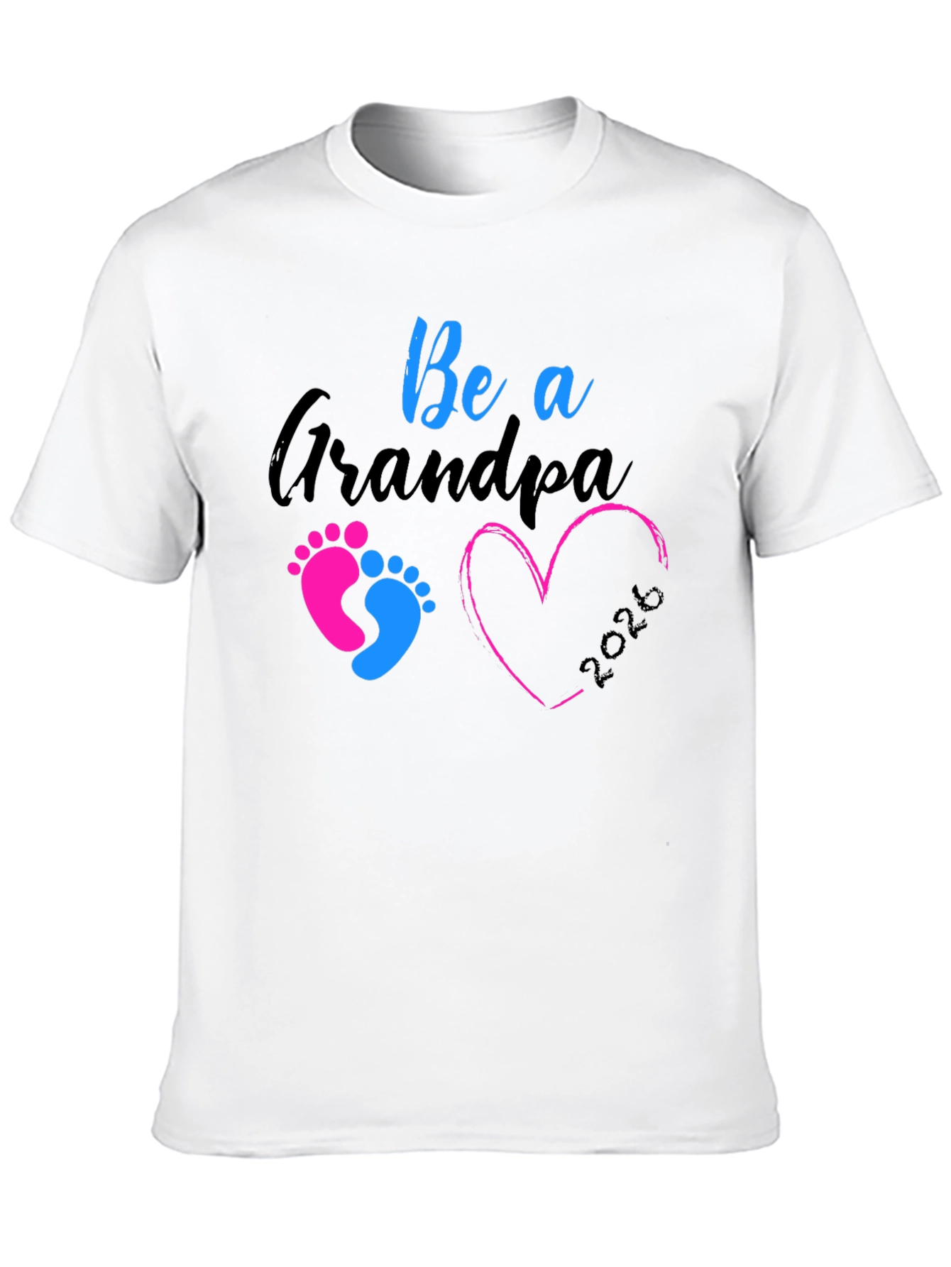 Future Grandpa 2026 Black T-Shirt