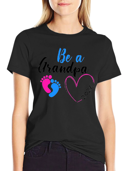 Future Grandpa 2026 Black T-Shirt