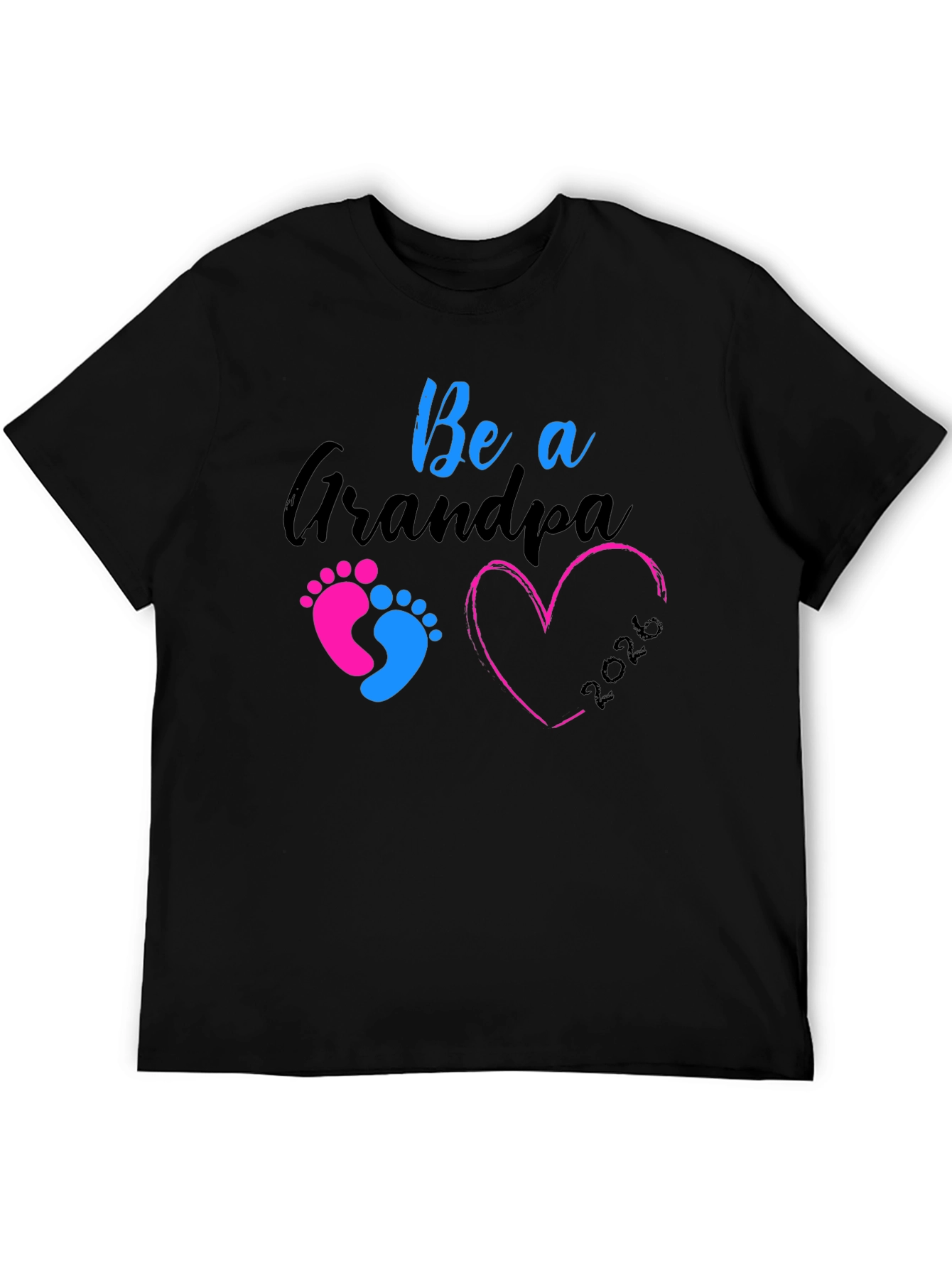Future Grandpa 2026 Black T-Shirt