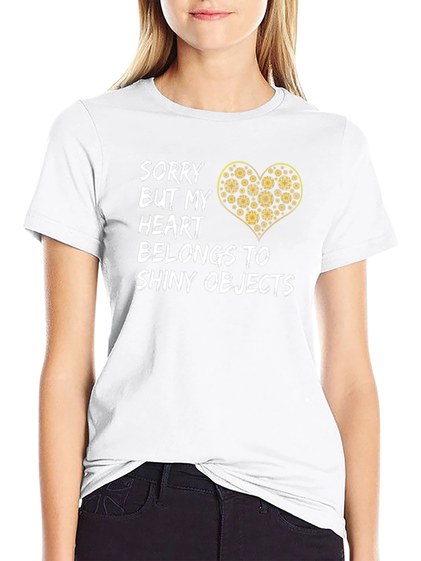 Shiny Objects Heart Graphic Tee