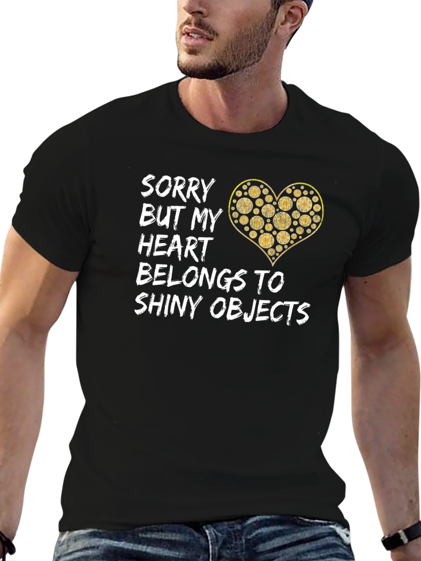 Shiny Objects Heart Graphic Tee