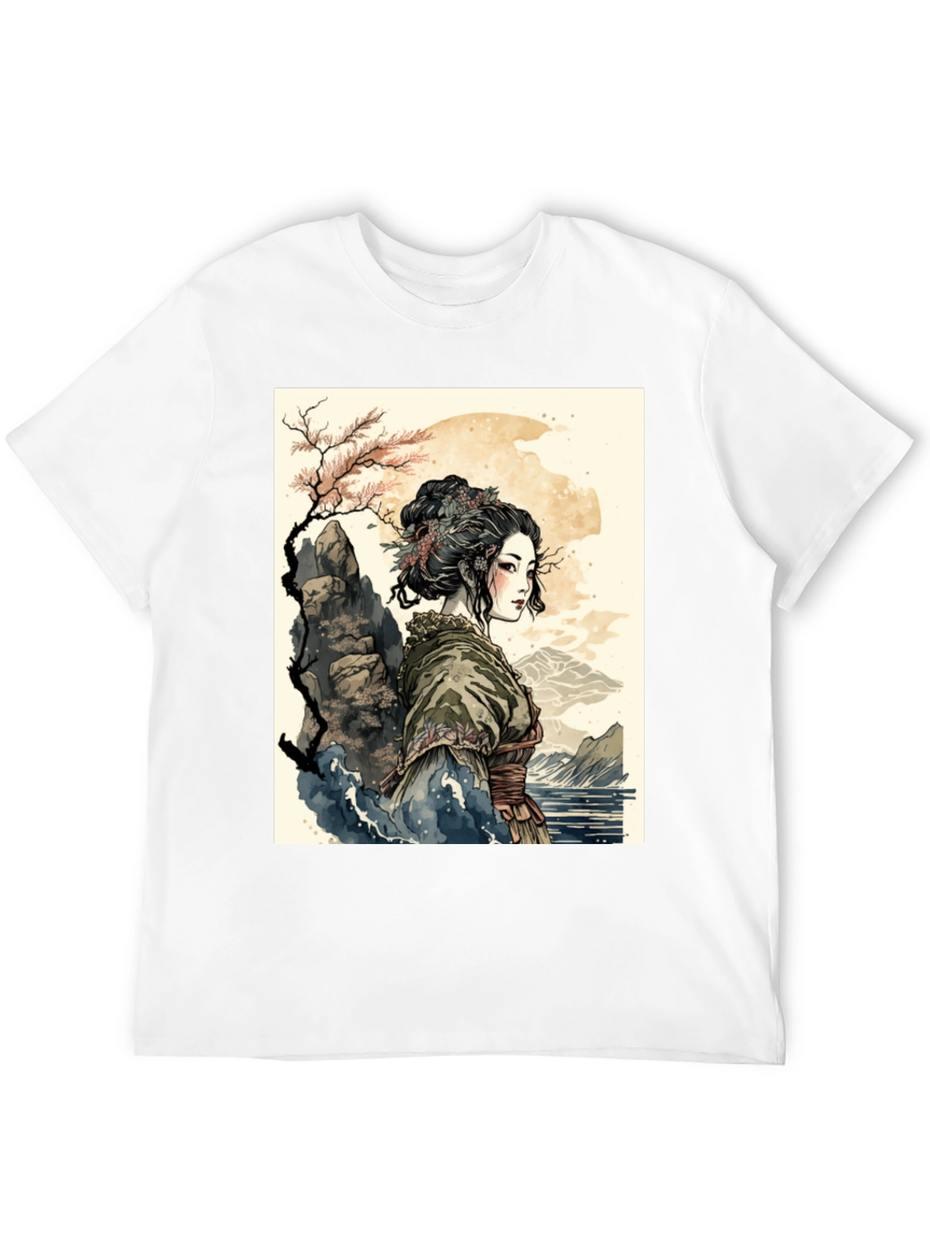 Geisha Art T-Shirt - Unique Graphic Tee