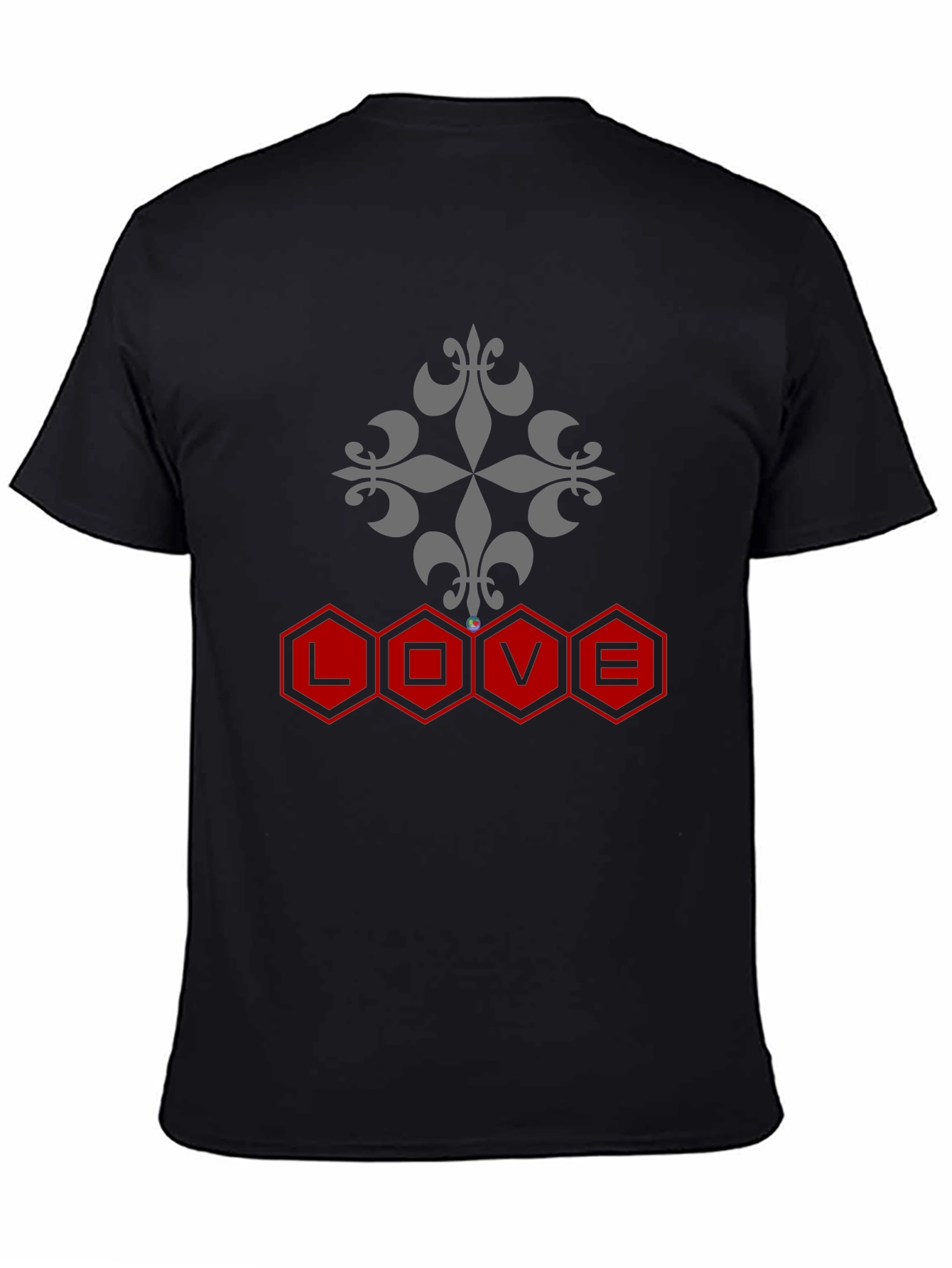 Love Hexagon Graphic T-Shirt - Modern Design Tee