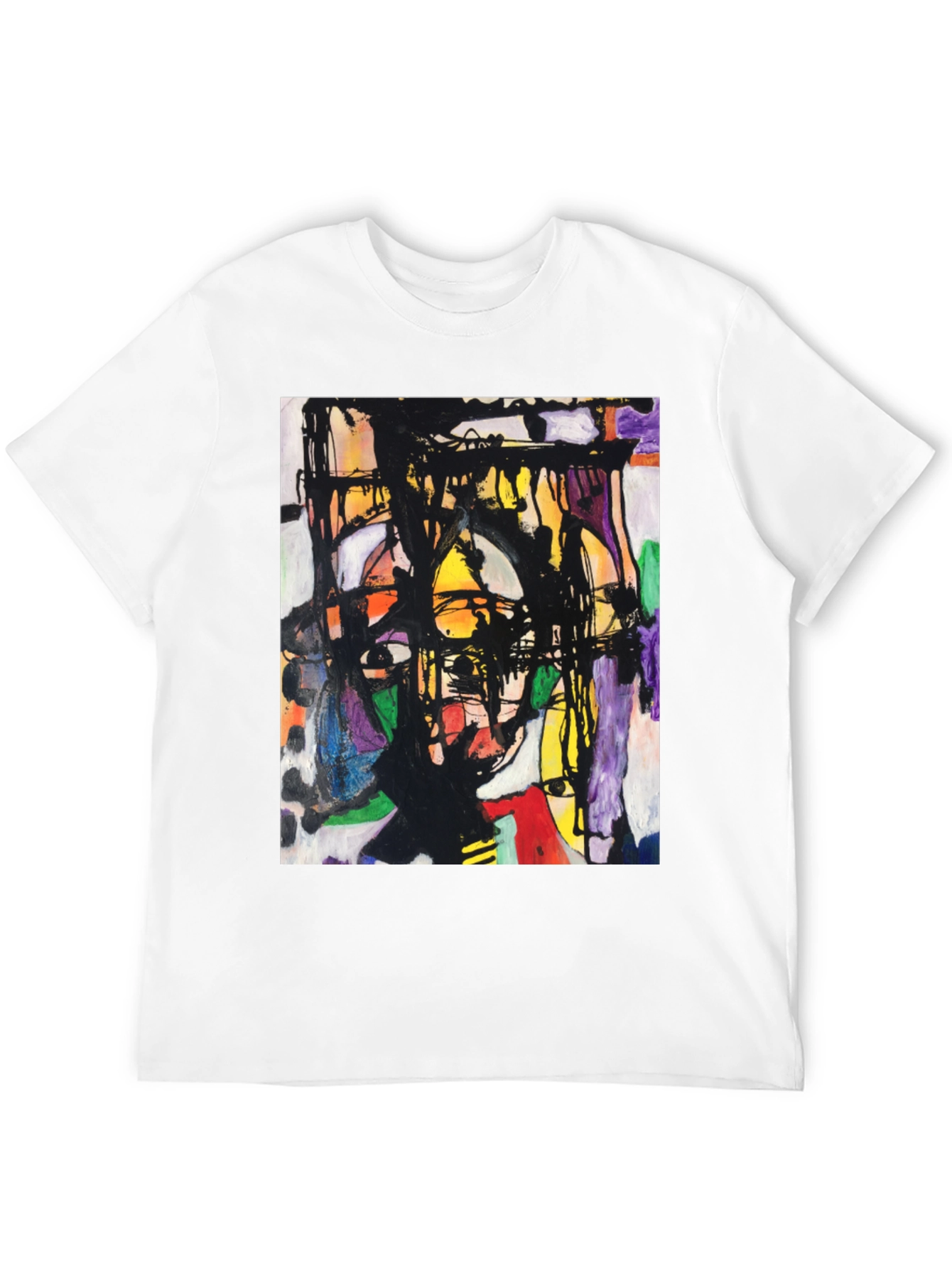 Abstract Art Graphic Tee - Modern Unisex T-Shirt
