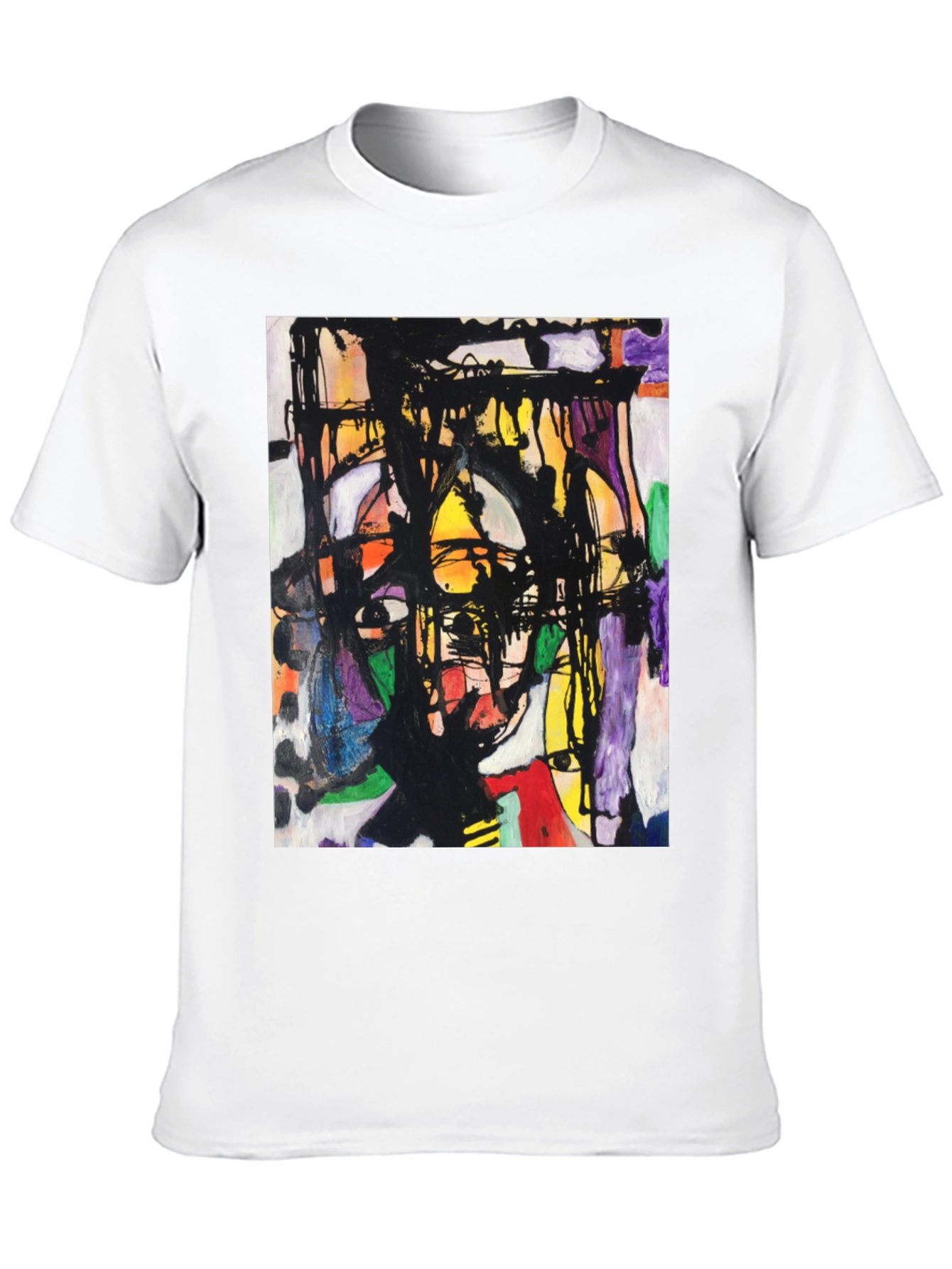 Abstract Art Graphic Tee - Modern Unisex T-Shirt