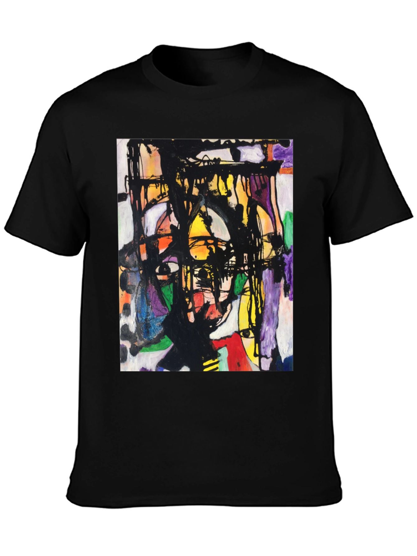 Abstract Art Graphic Tee - Modern Unisex T-Shirt