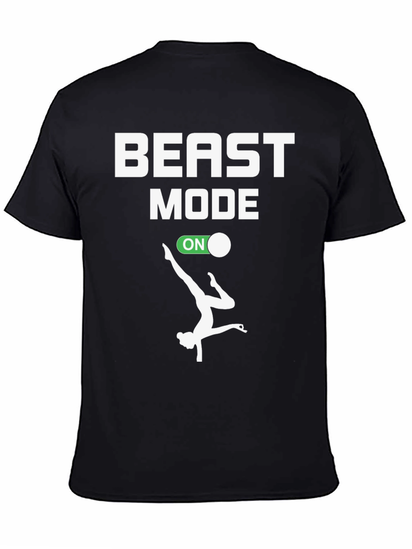 Beast Mode On Gymnastics Black T-Shirt