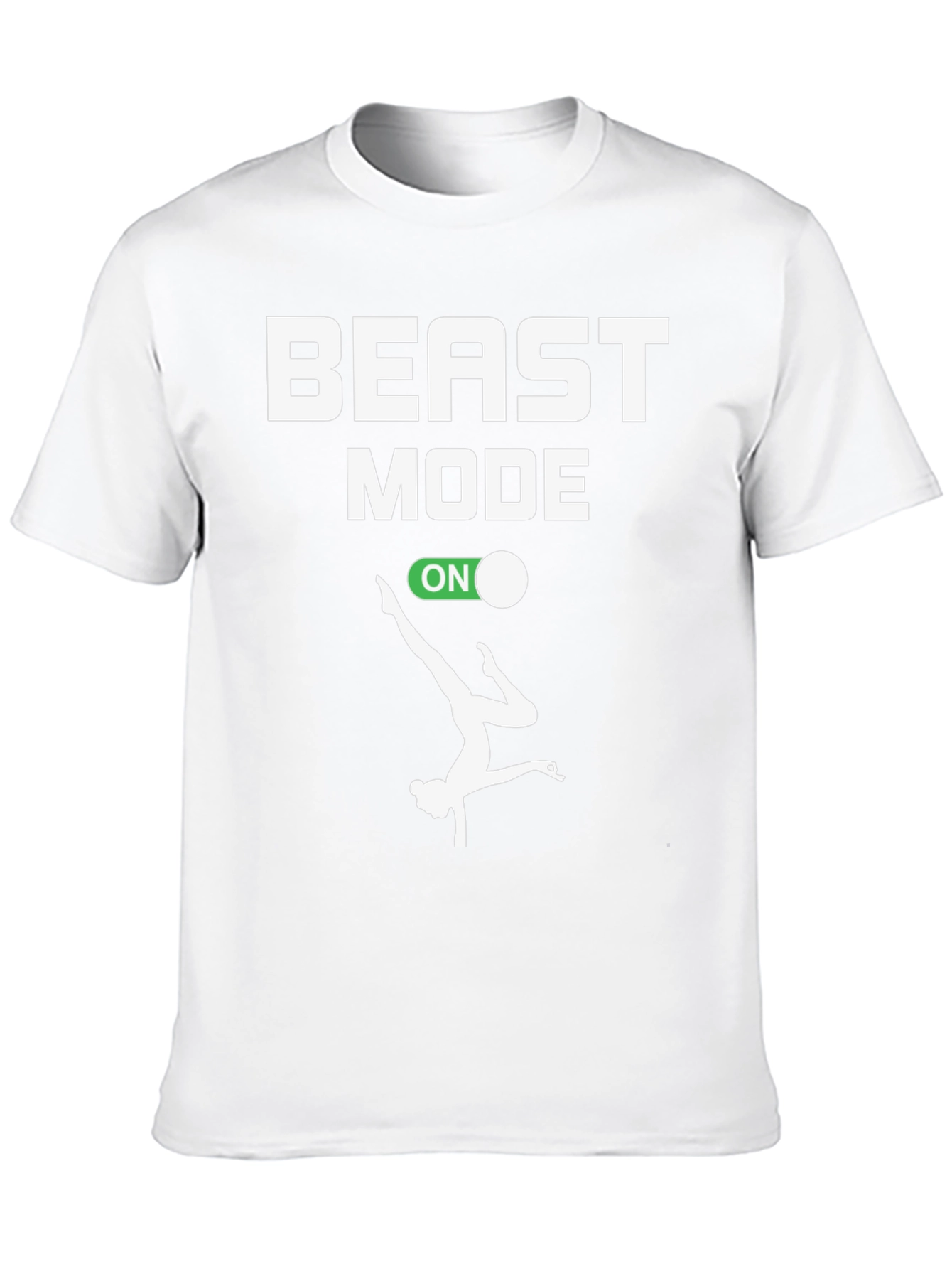 Beast Mode On Gymnastics Black T-Shirt