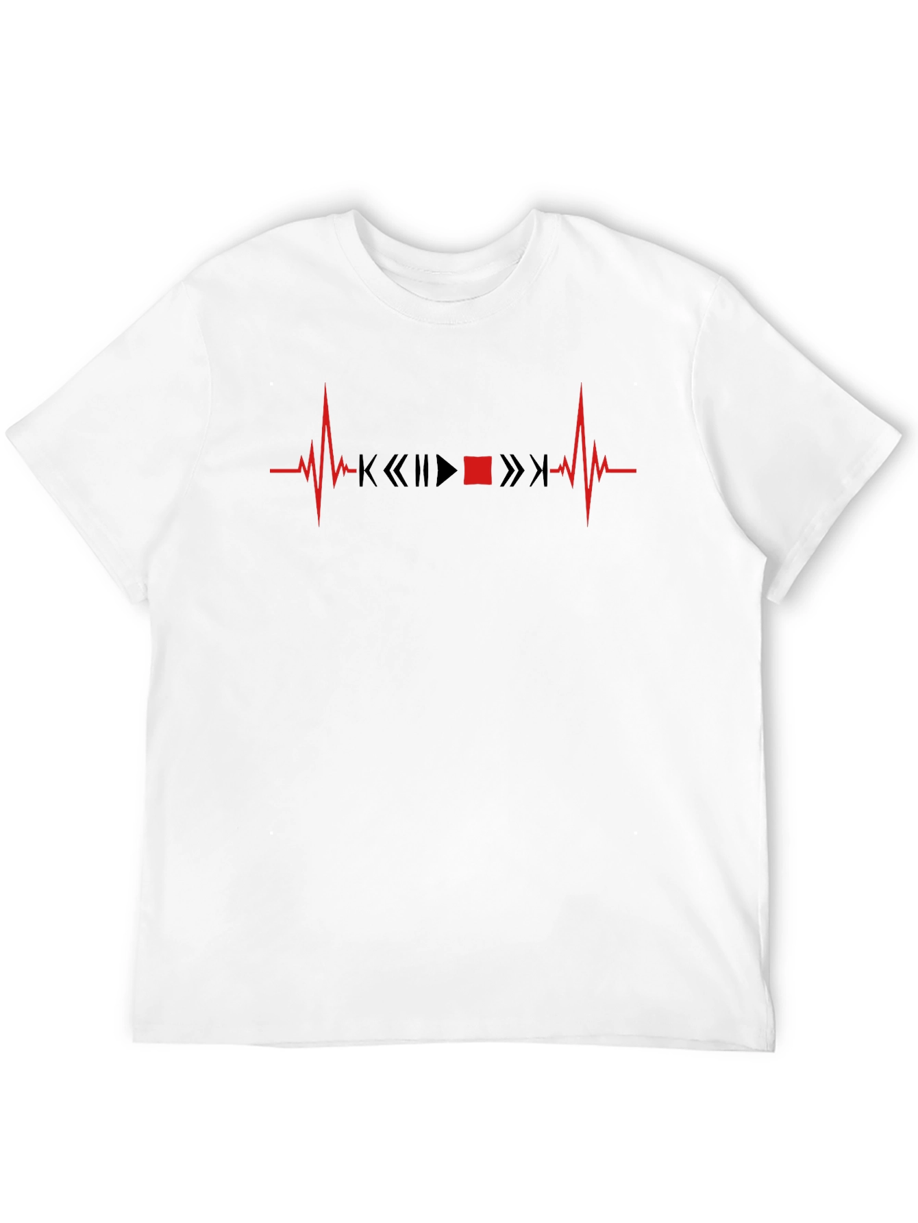 Black Heartbeat Music T-Shirt