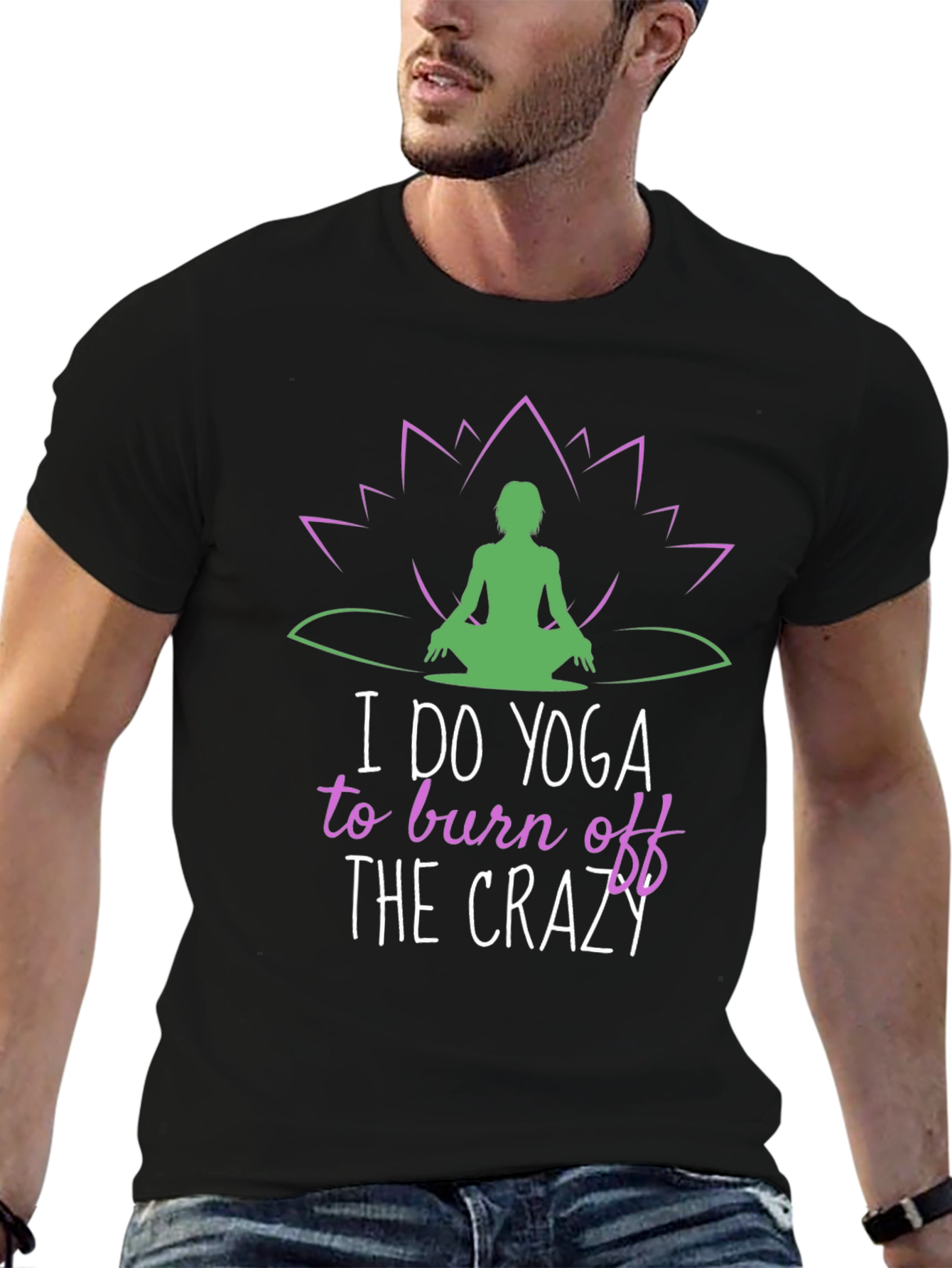 Yoga Crazy Graphic Tee - Relax & Recharge T-Shirt