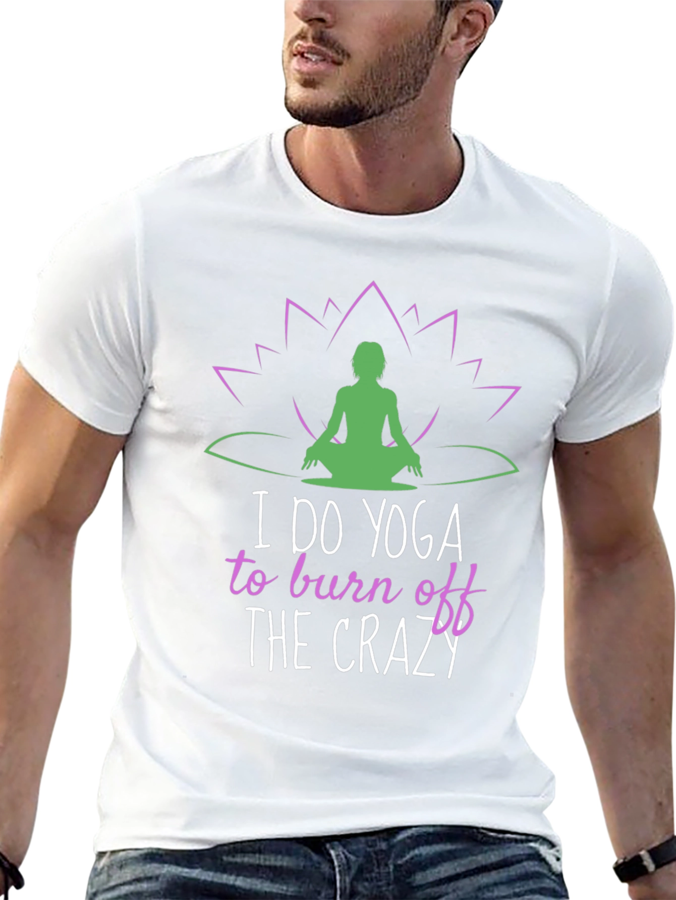 Yoga Crazy Graphic Tee - Relax & Recharge T-Shirt