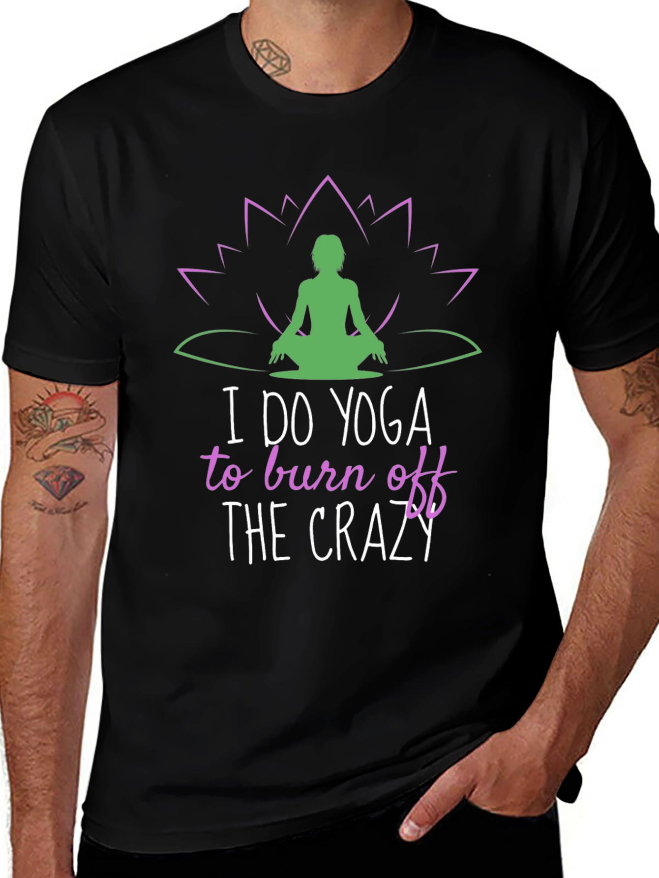 Yoga Crazy Graphic Tee - Relax & Recharge T-Shirt