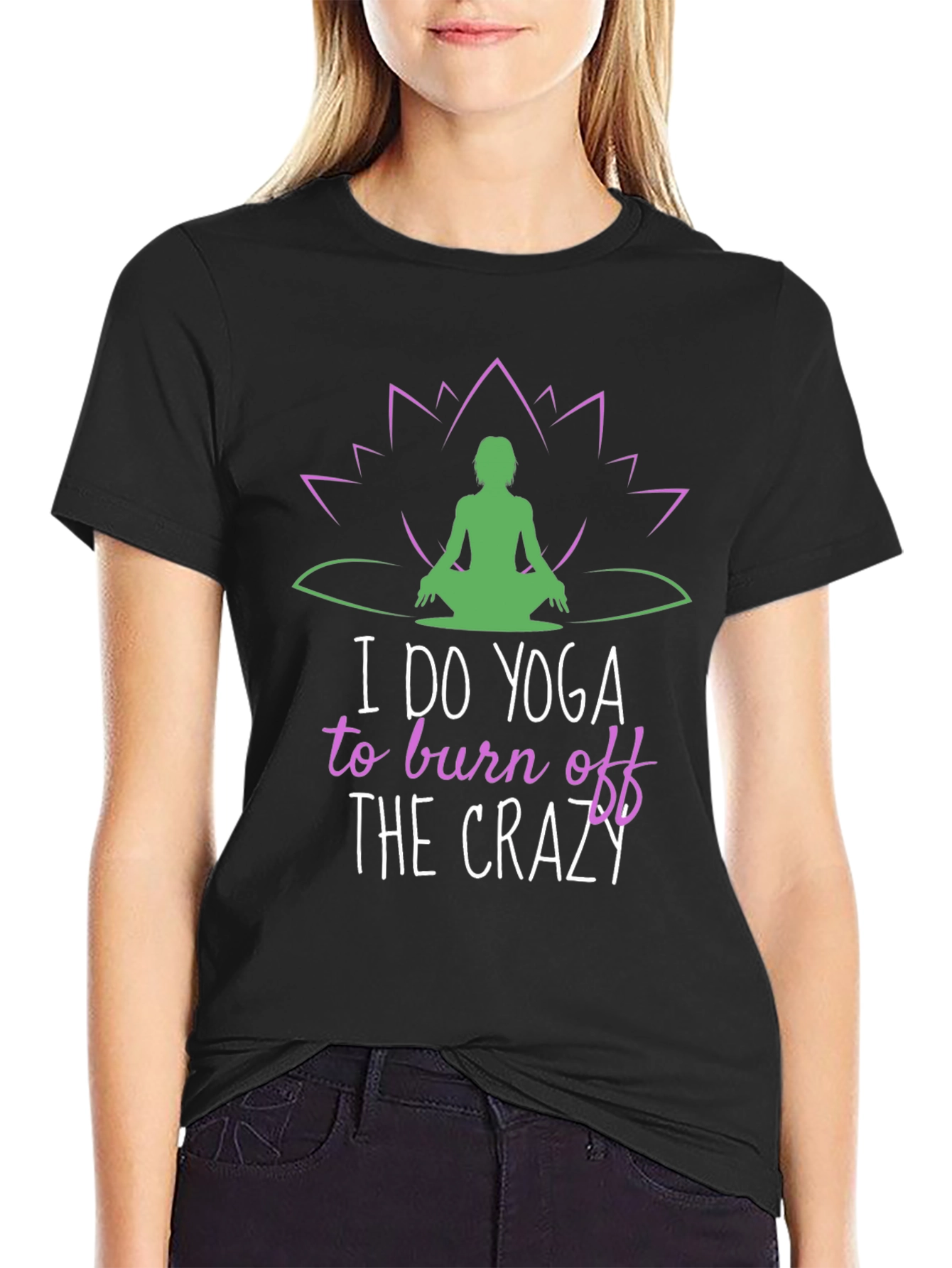 Yoga Crazy Graphic Tee - Relax & Recharge T-Shirt