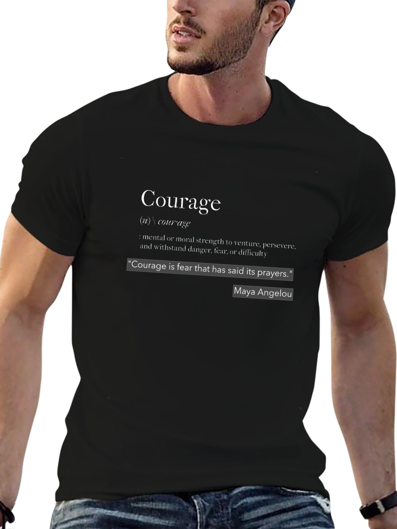 Courage Definition Graphic T-Shirt