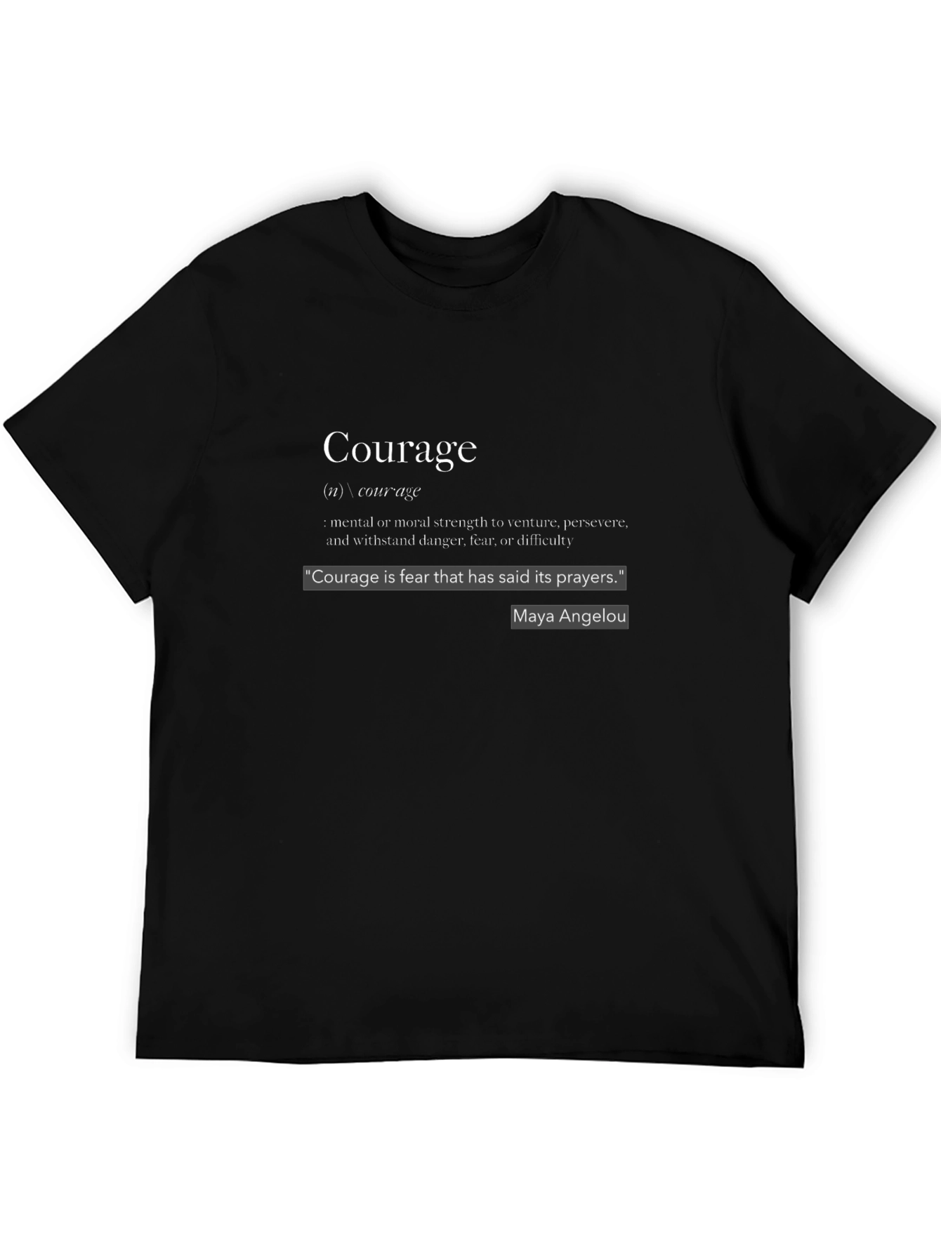 Courage Definition Graphic T-Shirt