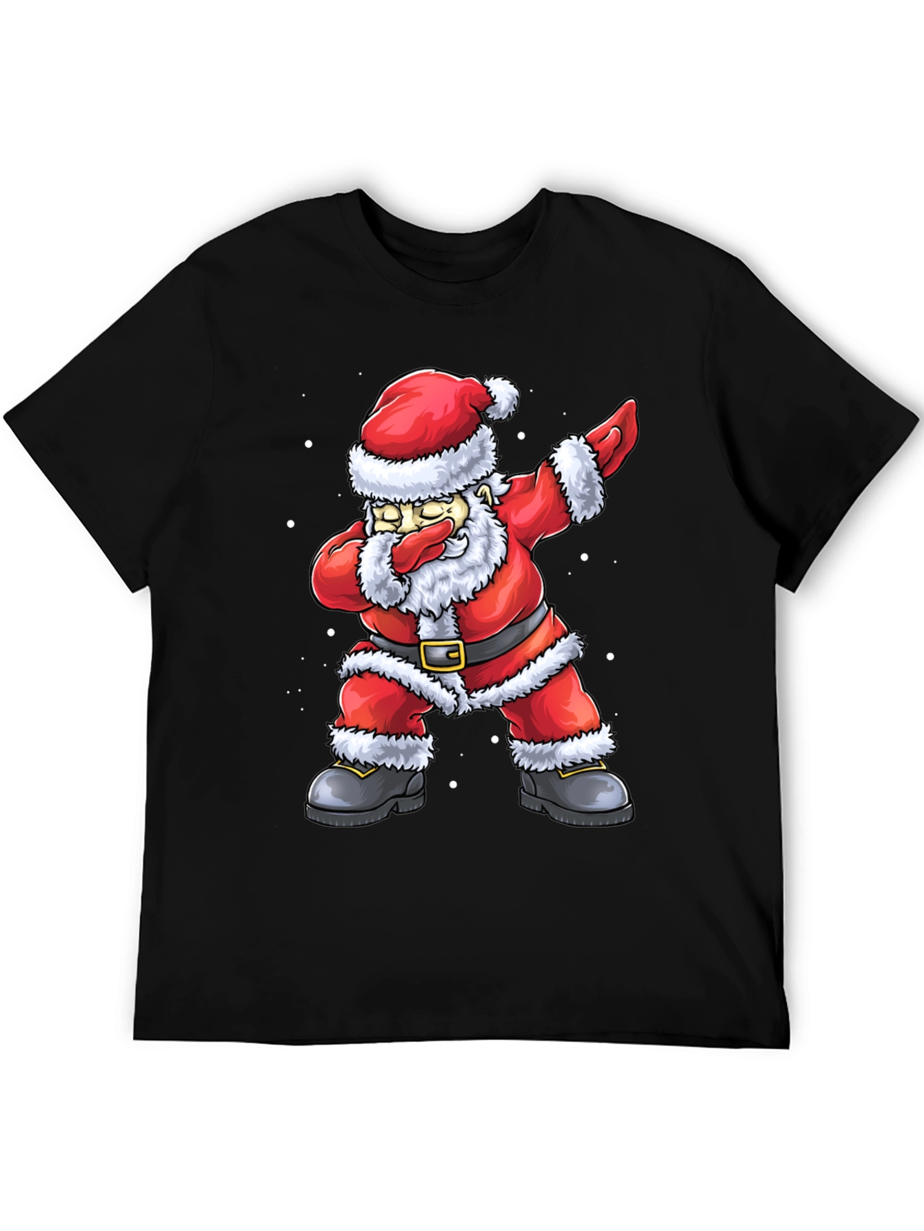 Dabbing Santa Graphic Tee - Holiday Fun