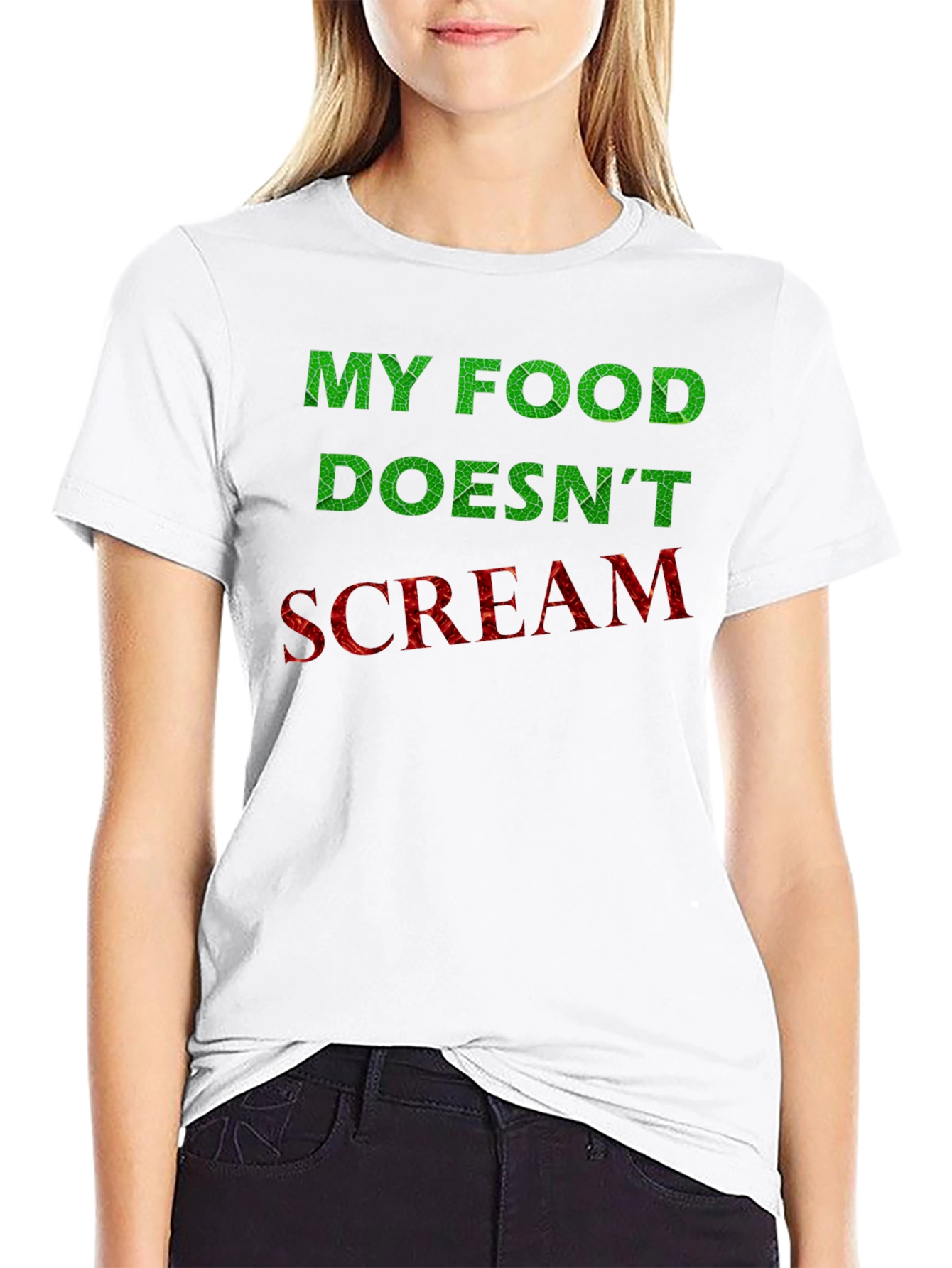 My Food Doesnt Scream Vegan T-Shirt