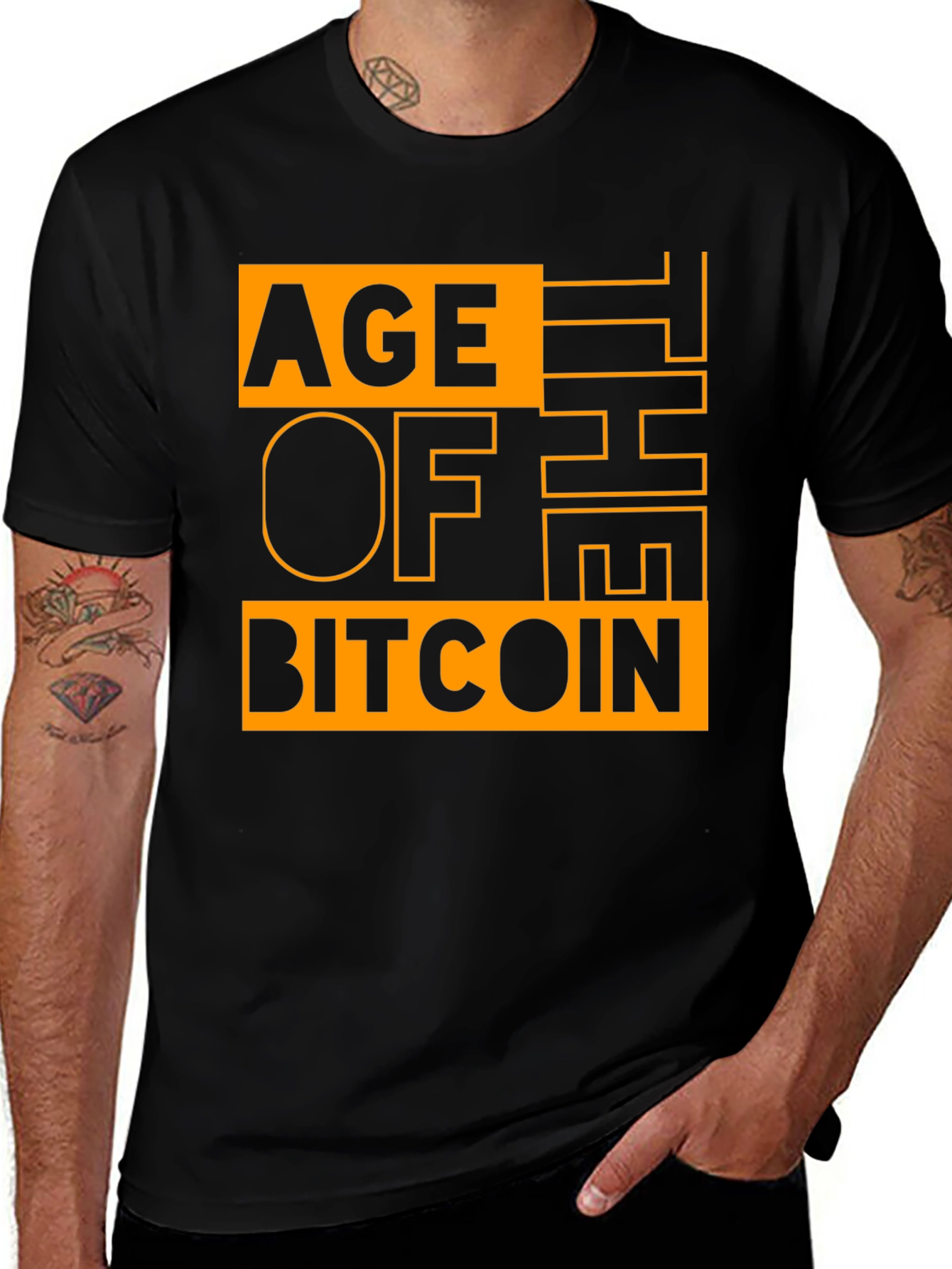 Age of Bitcoin Graphic Print T-Shirt