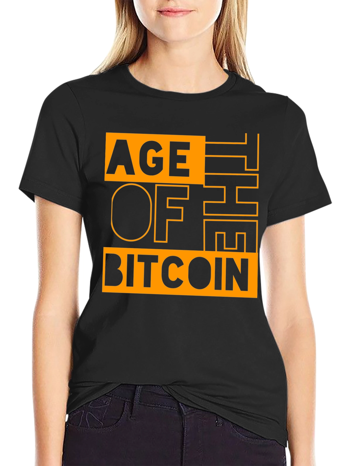 Age of Bitcoin Graphic Print T-Shirt