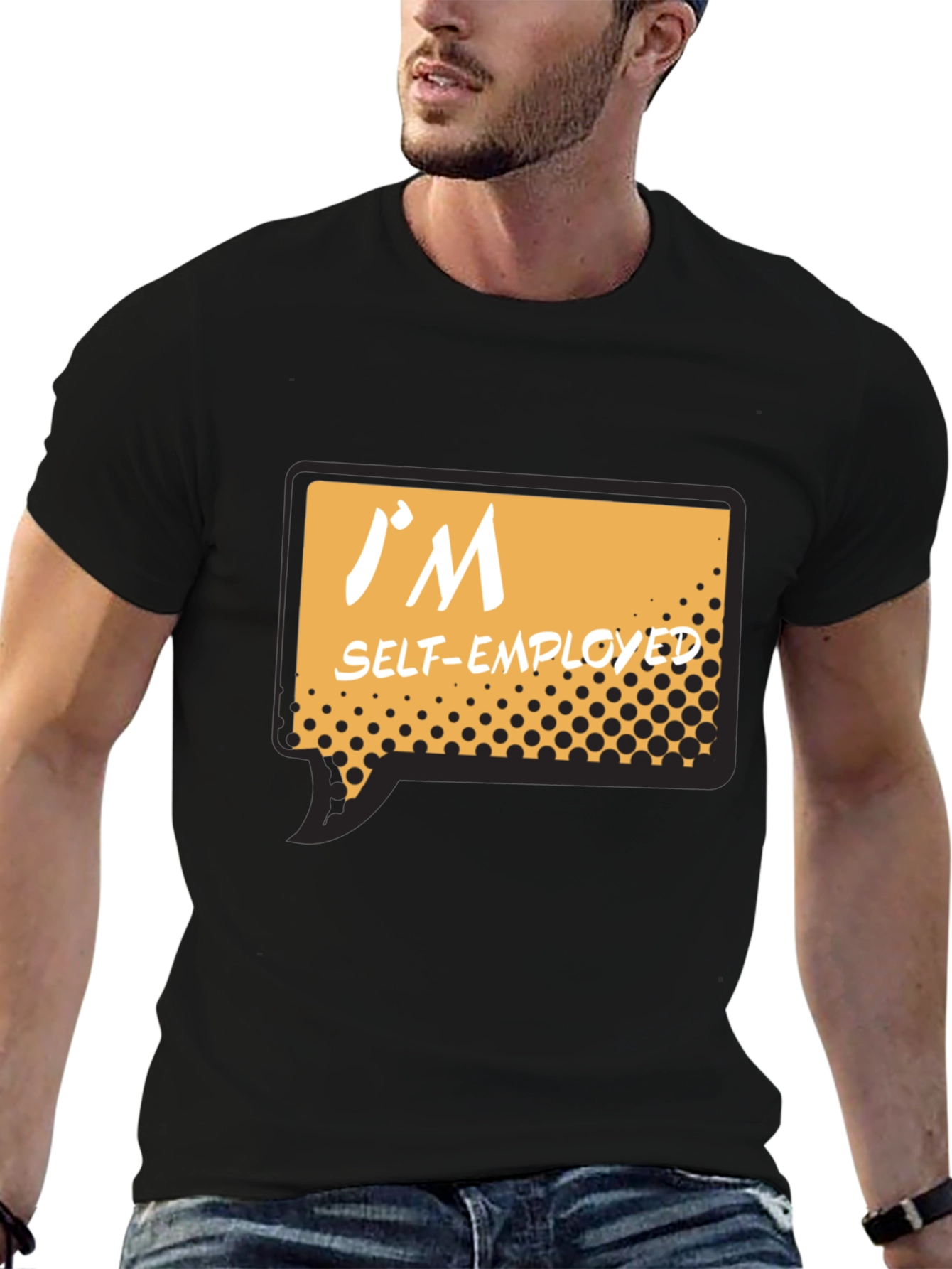 Im Self Employed Black T-Shirt