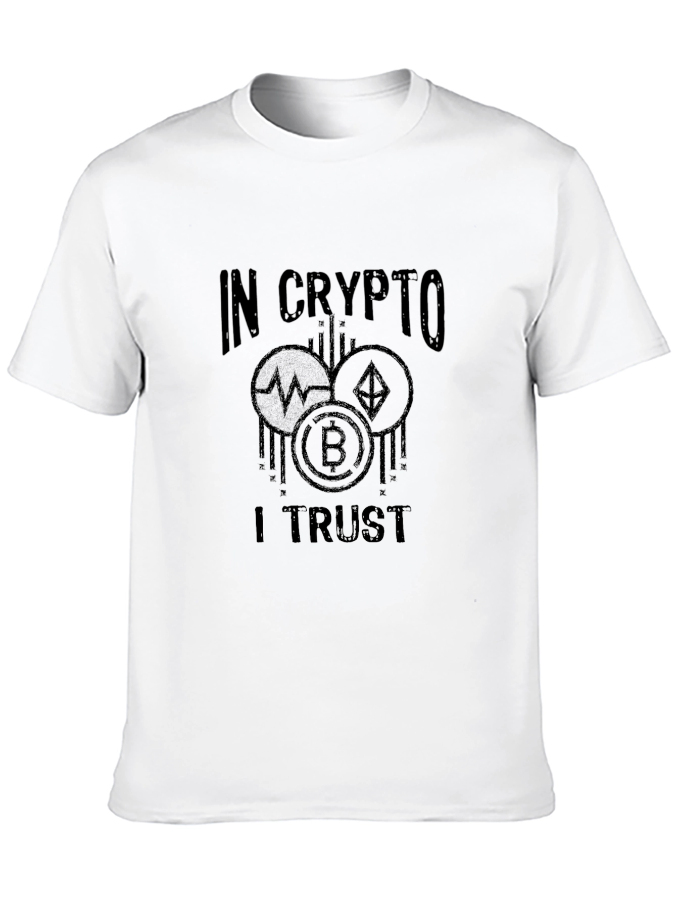 In Crypto I Trust T-Shirt - Bitcoin Ethereum