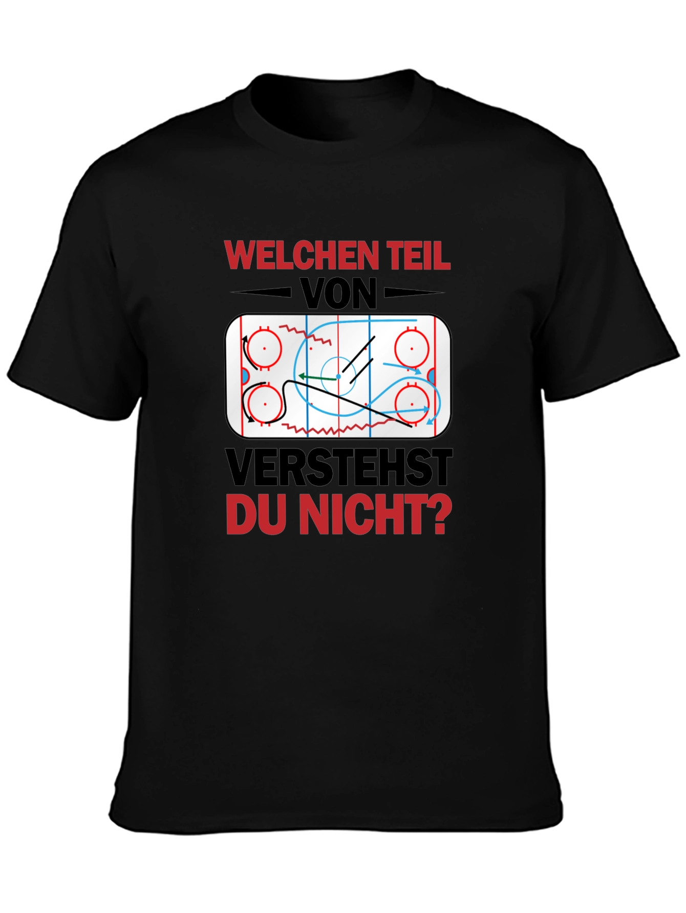Hockey Play Diagram Graphic T-Shirt