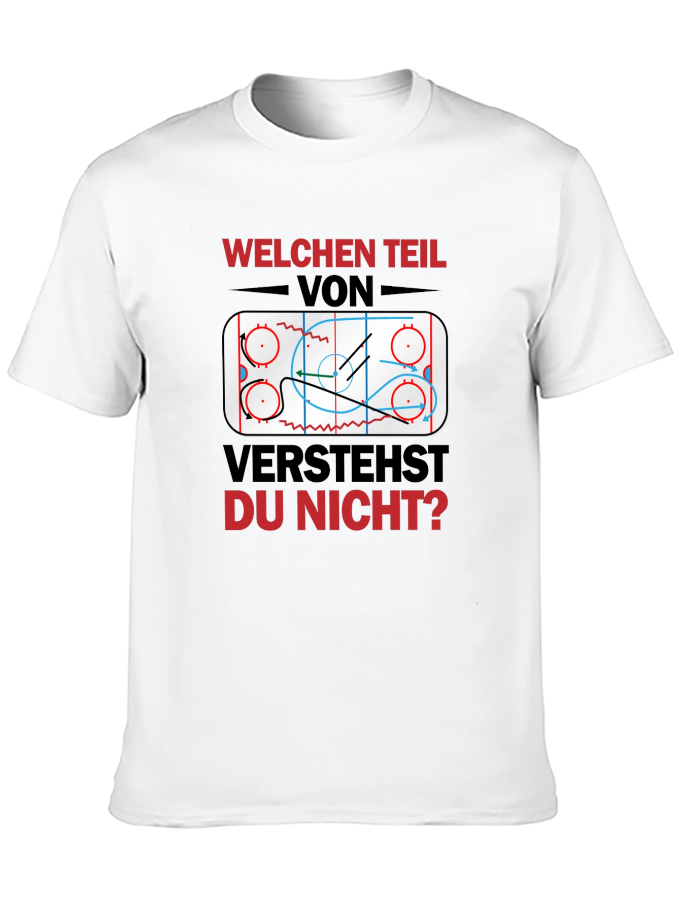 Hockey Play Diagram Graphic T-Shirt