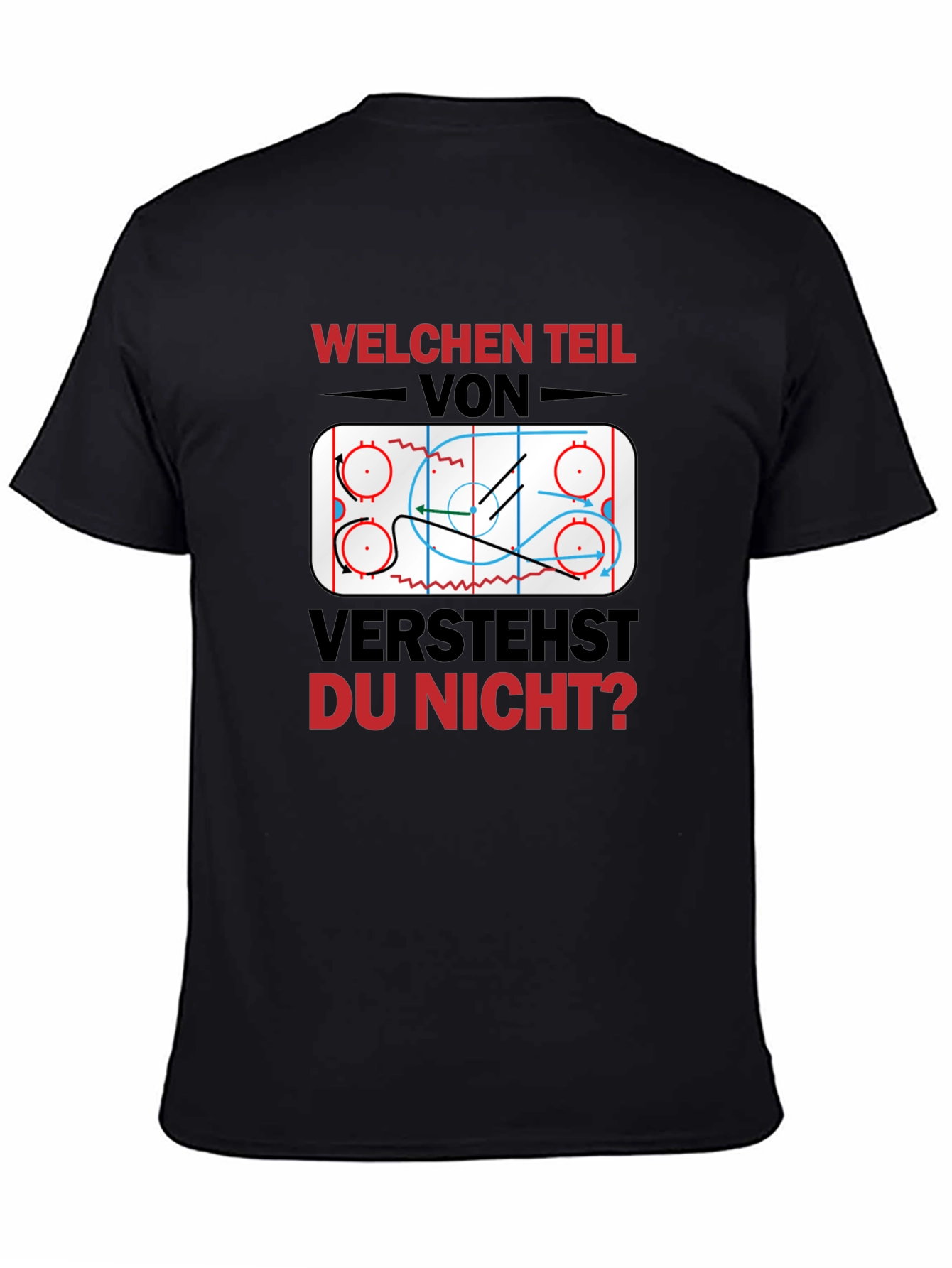 Hockey Play Diagram Graphic T-Shirt
