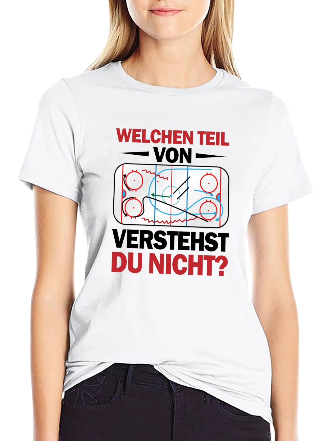 Hockey Play Diagram Graphic T-Shirt