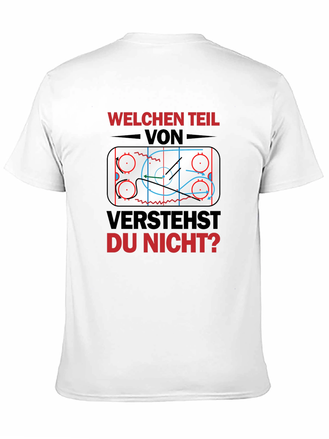 Hockey Play Diagram Graphic T-Shirt