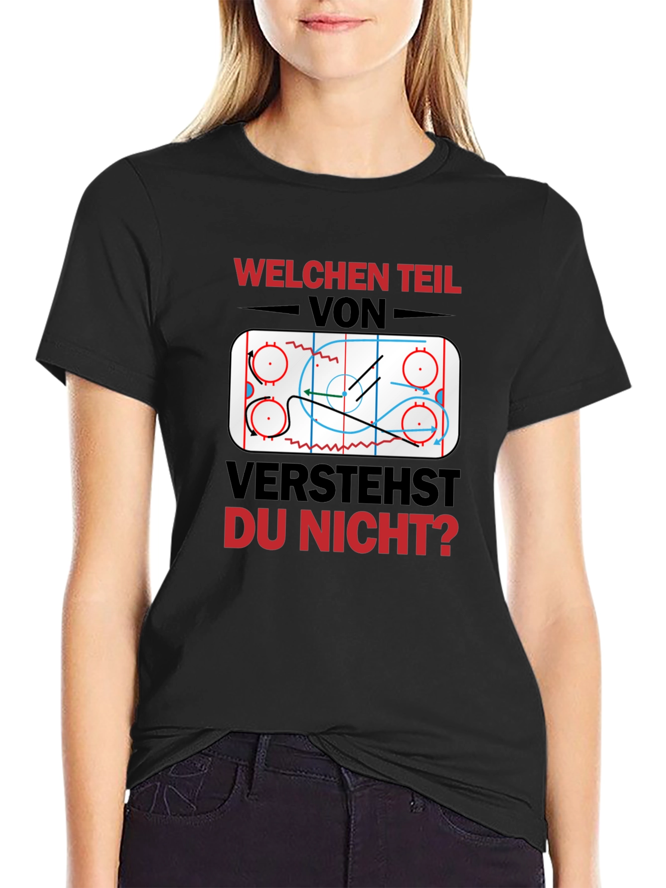 Hockey Play Diagram Graphic T-Shirt