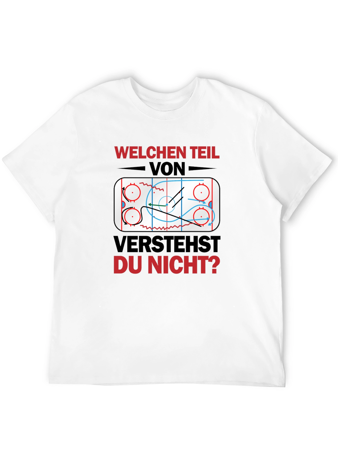 Hockey Play Diagram Graphic T-Shirt