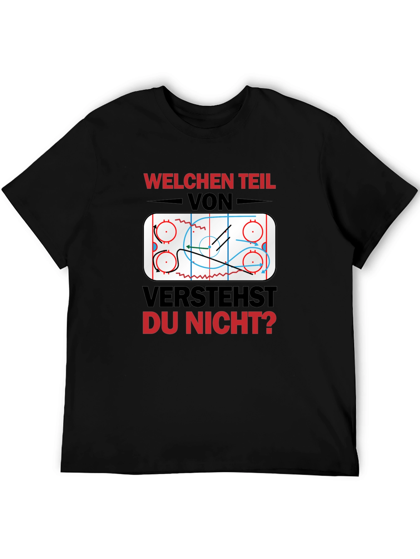 Hockey Play Diagram Graphic T-Shirt