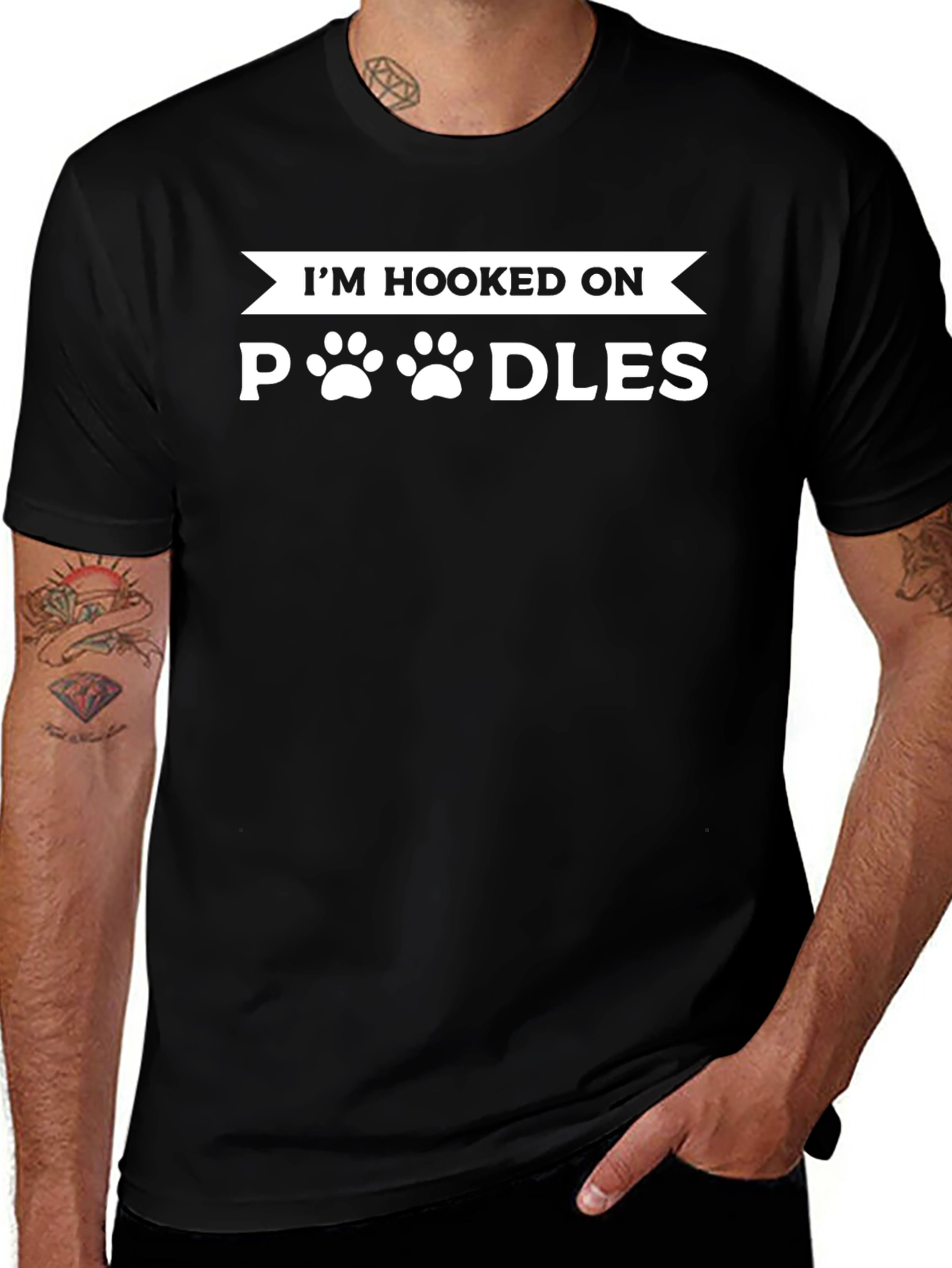 Im Hooked on Poodles T-Shirt