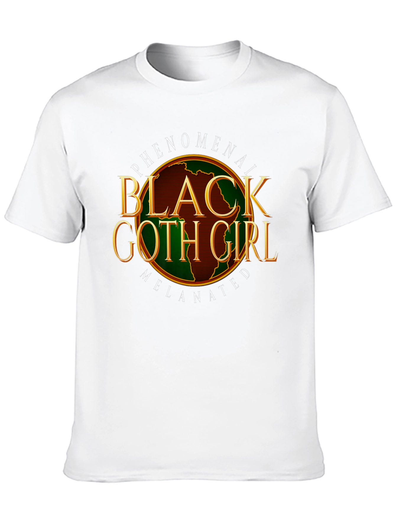 Phenomenal Black Goth Girl Melanin T-Shirt
