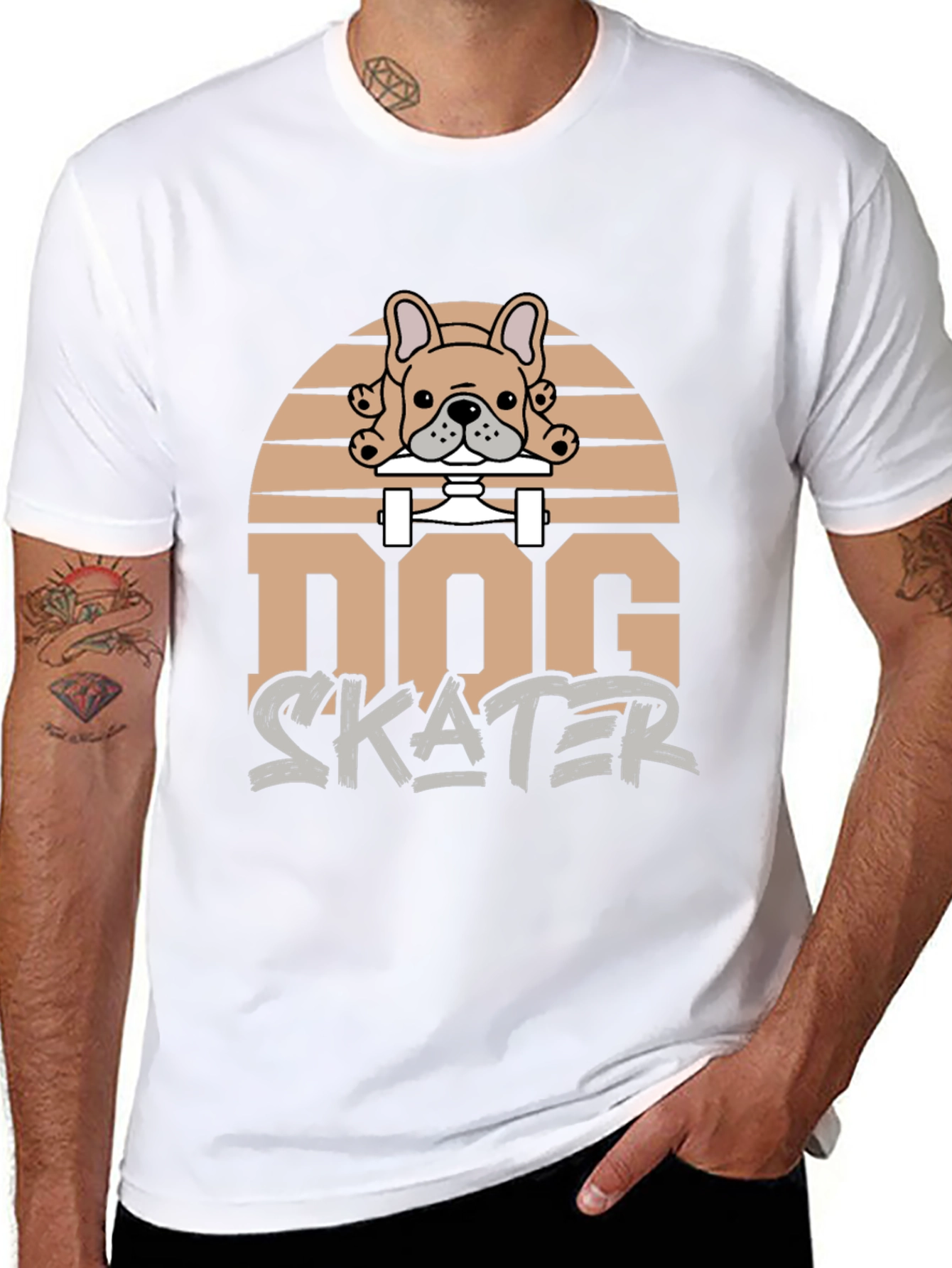 Dog Skater Graphic T-Shirt