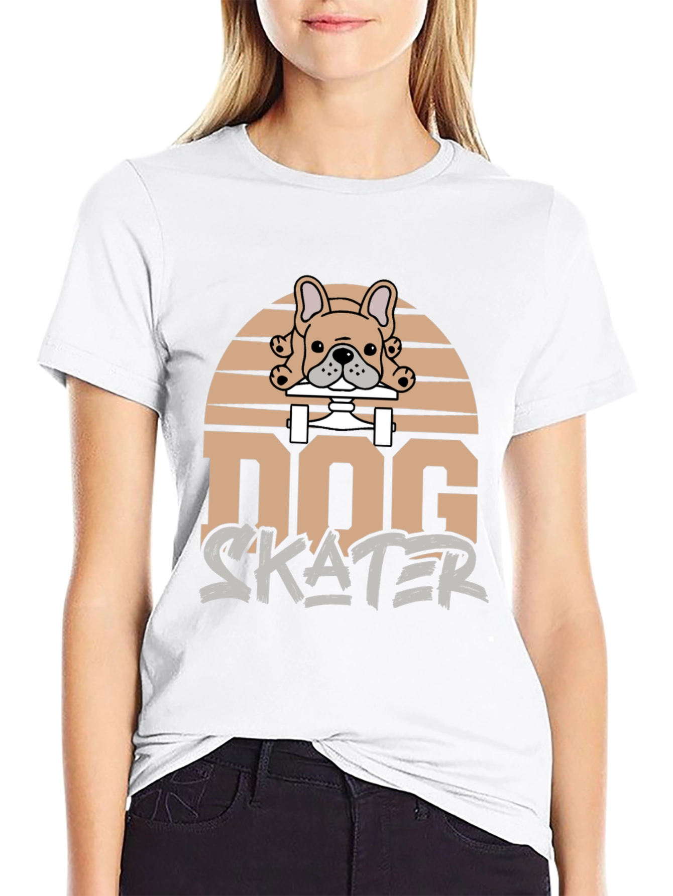 Dog Skater Graphic T-Shirt