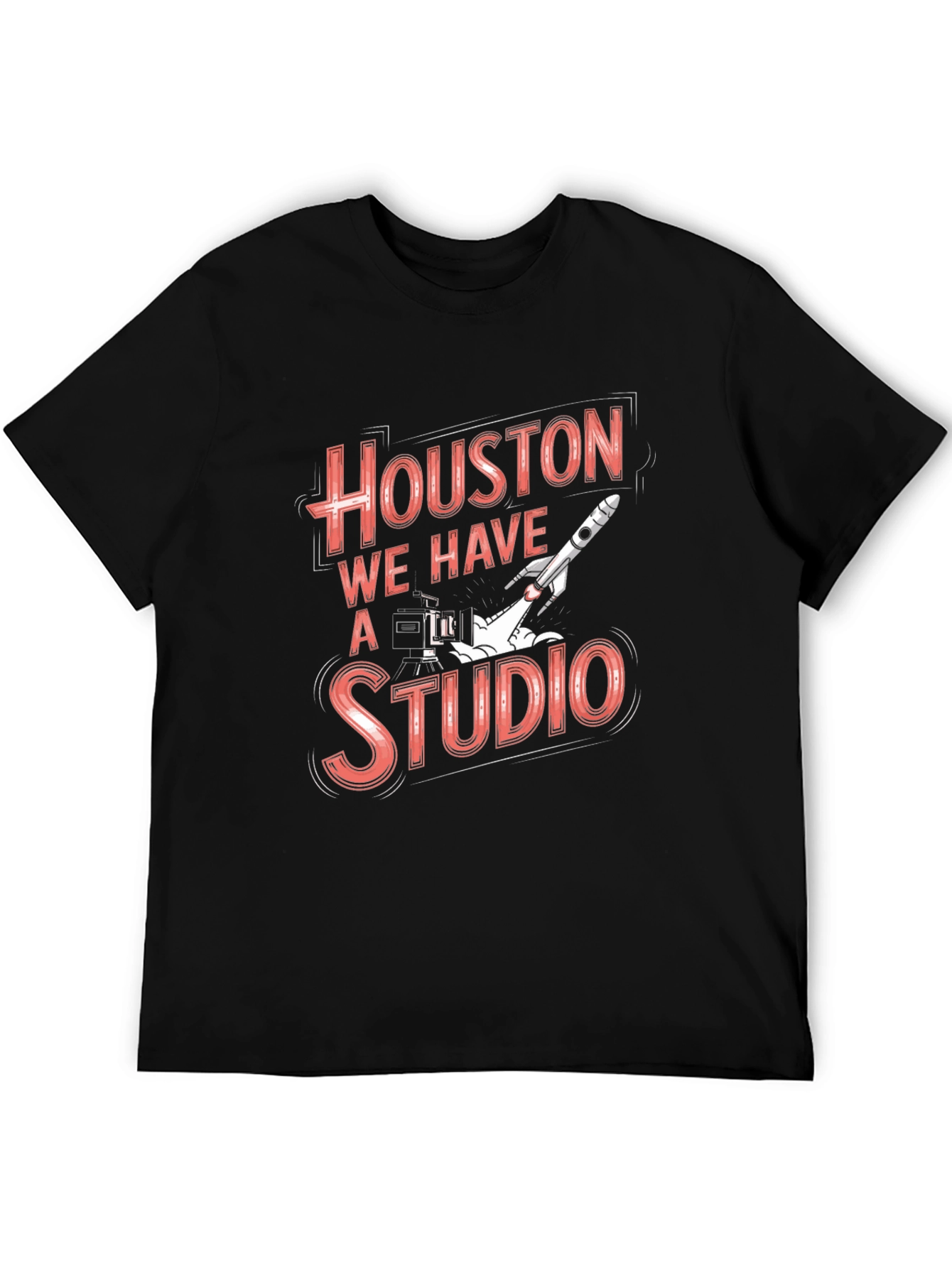 Houston We Have a Studio Black T-Shirt