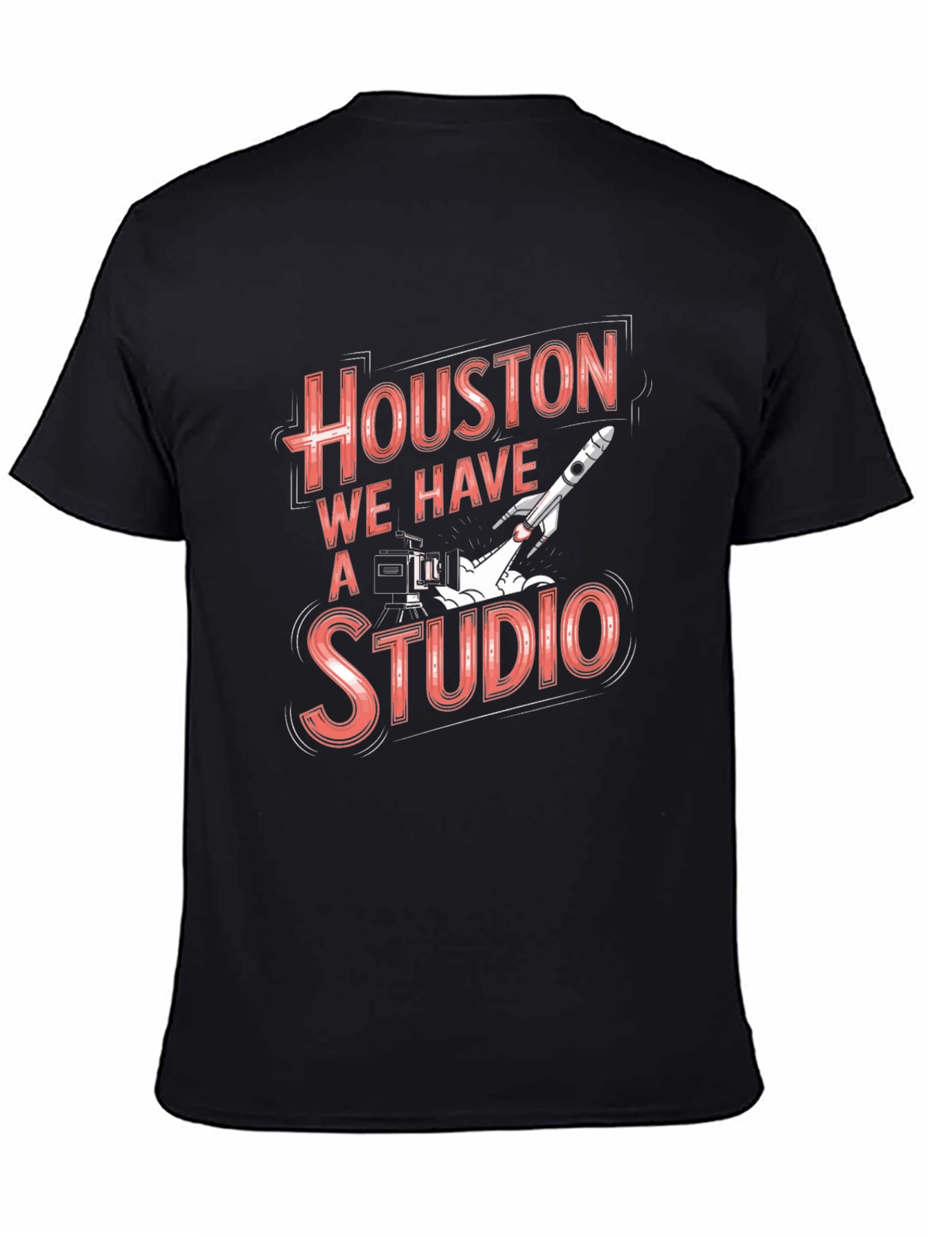 Houston We Have a Studio Black T-Shirt