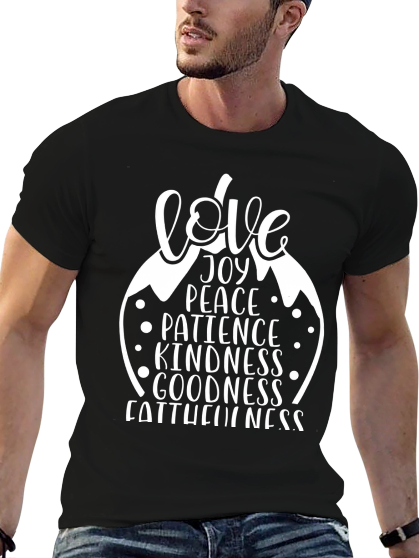 Love Joy Peace Graphic Tee - Faith Based Shirt
