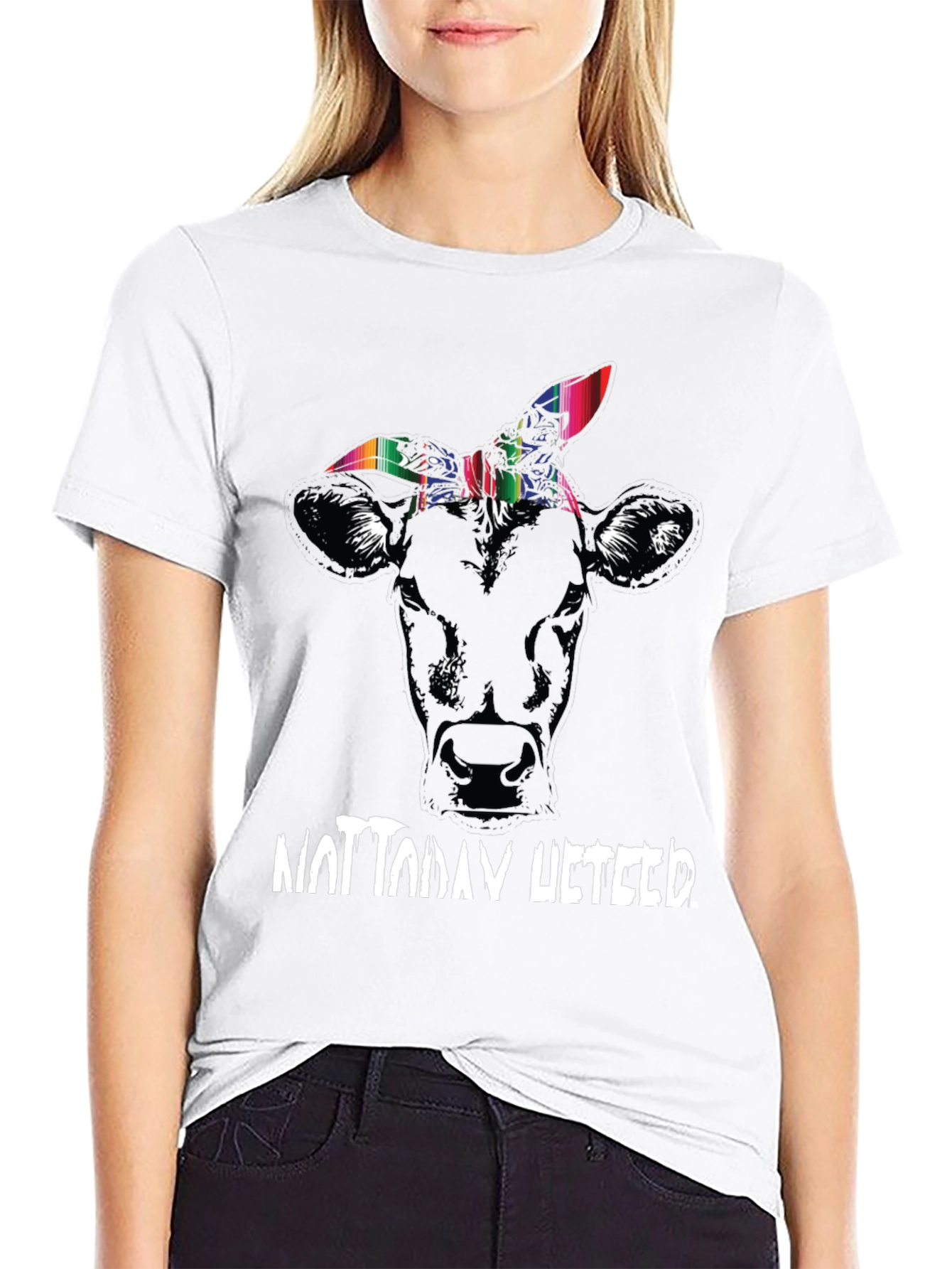 Funny Not Today Heifer Graphic Tee