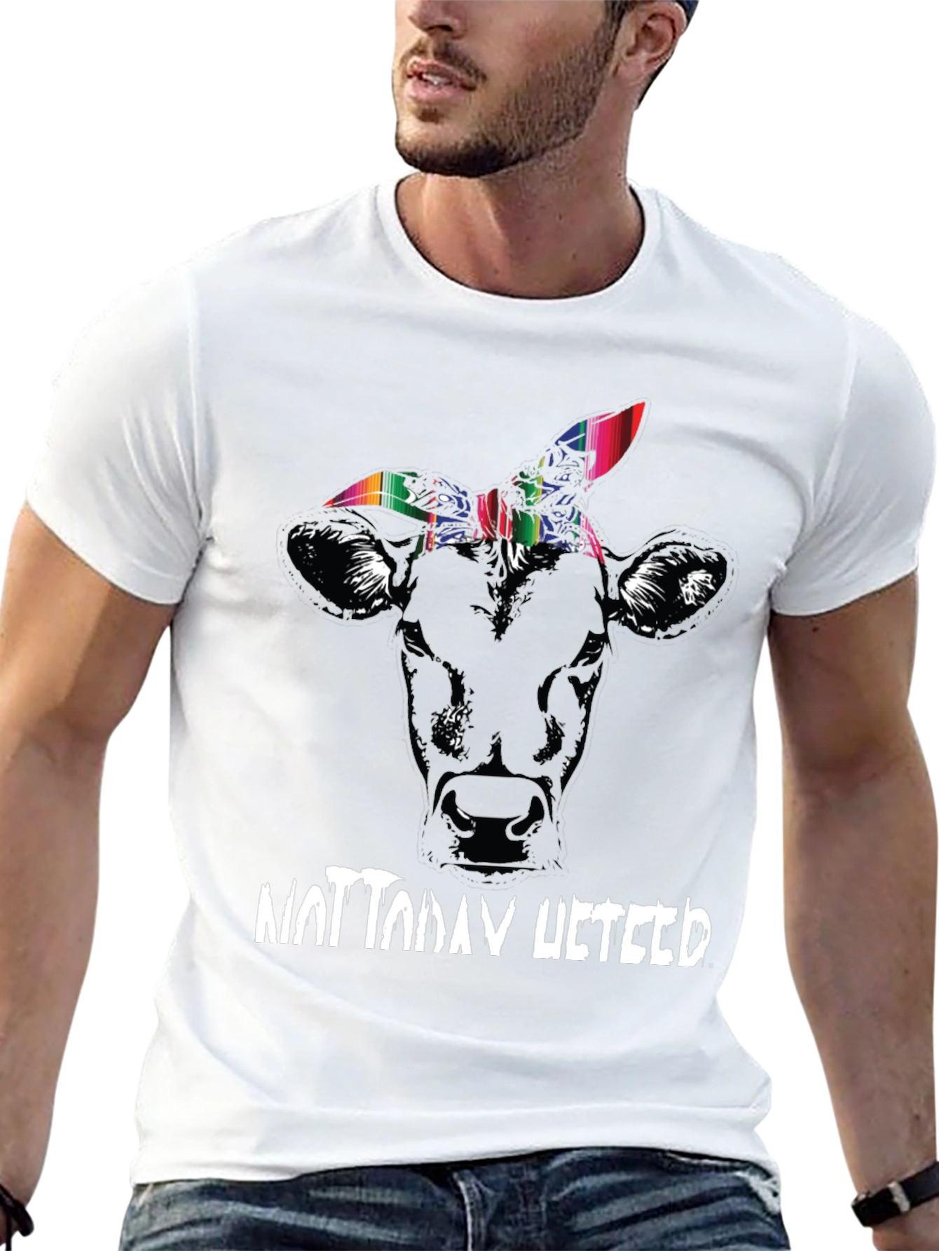 Funny Not Today Heifer Graphic Tee