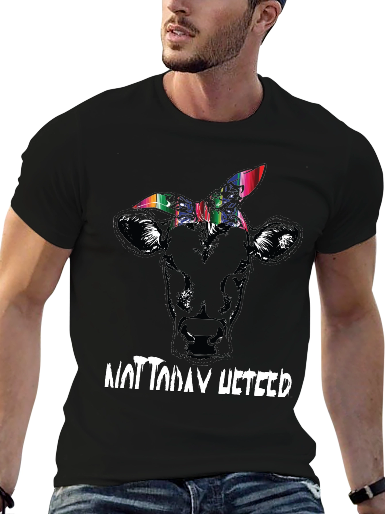 Funny Not Today Heifer Graphic Tee