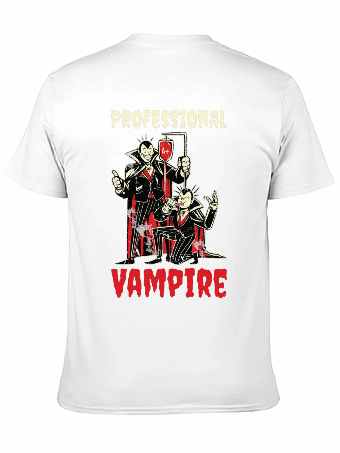 Professional Vampire Graphic T-Shirt - Novelty Tee