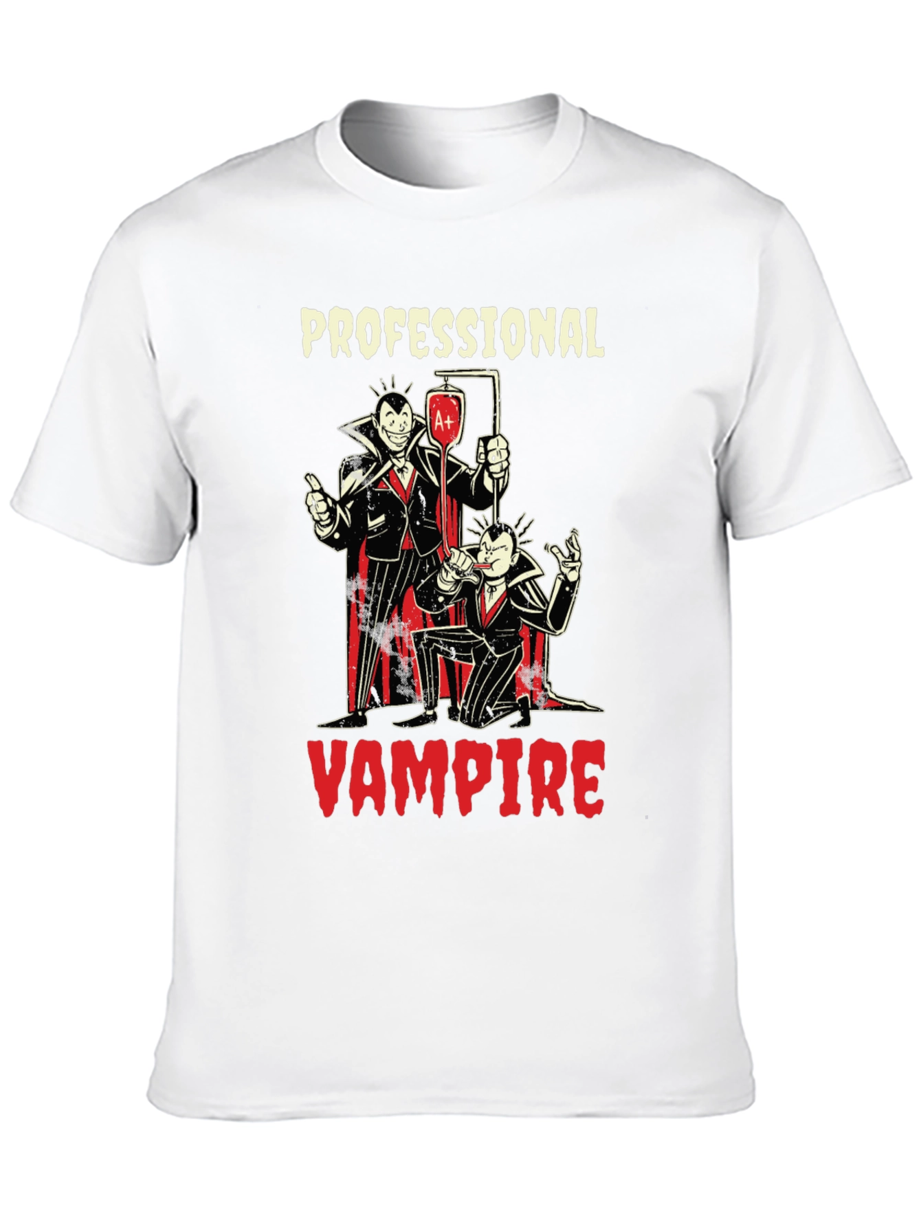Professional Vampire Graphic T-Shirt - Novelty Tee